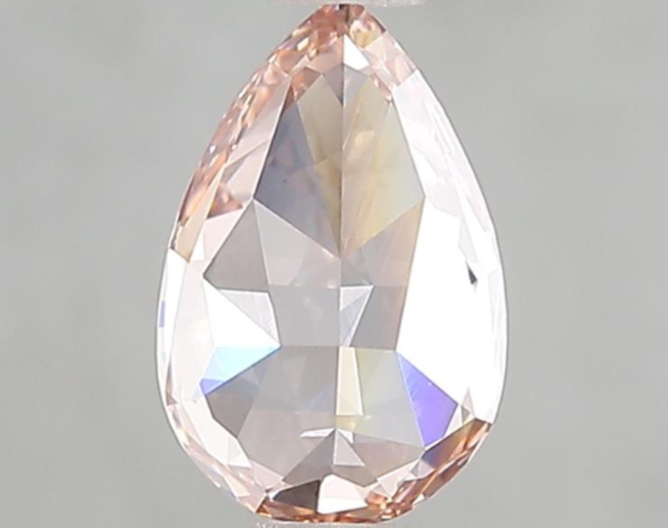 1.10 CT Fancy Intense Pink Pear Brilliant Cut Lab Grown Diamond | VVS1 Clarity | IGI Certified Loose Diamond