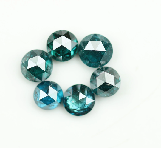 0.82 CT Blue Rose Cut Natural Loose Diamond For Making Jewelry - JayKrishna Diamond