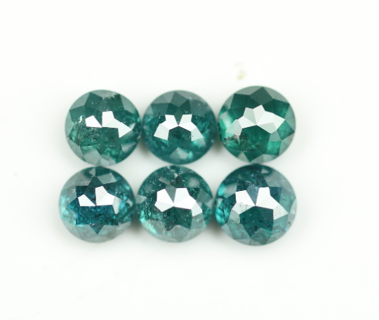 1.58 CT Round Rose Cut Treated Diamond For Earrings - JayKrishna Diamond