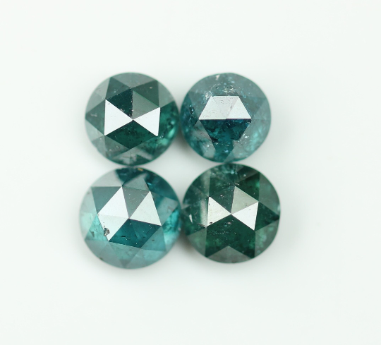 1.42 CT Treated Blue Rose Cut Loose Diamond For Making Jewelry - JayKrishna Diamond