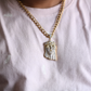 Real 925 Sterling Silver Iced Hip Hop Jesus Piece Pendant Necklace