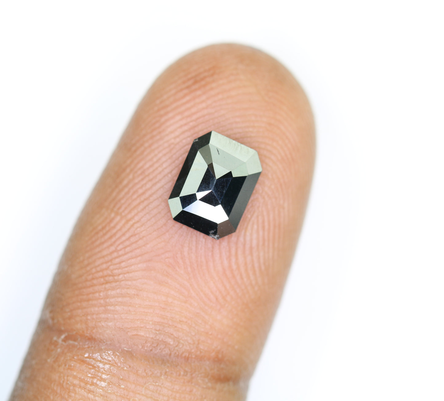 1.10 CT Black Emerald Shape Natural Loose Diamond For Wedding Ring - JayKrishna Diamond
