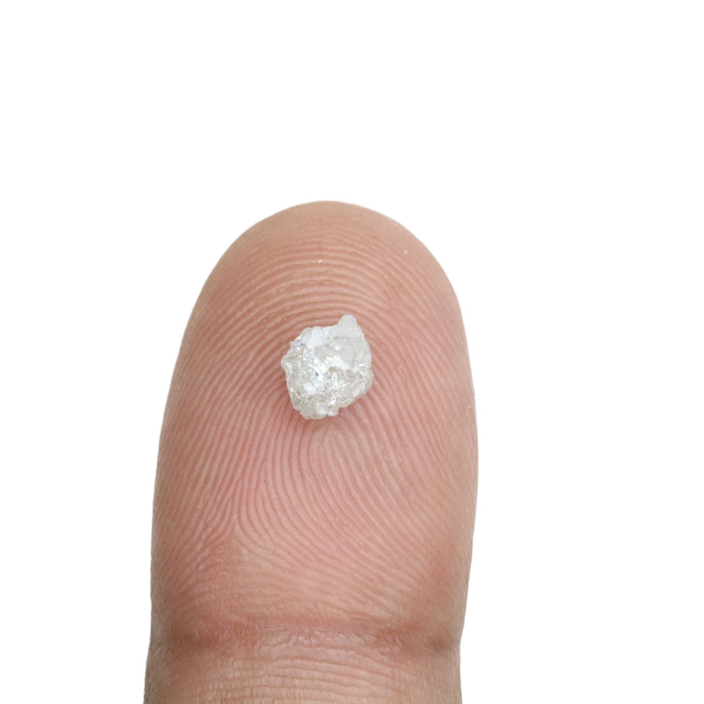 0.89 CT Rough Uncut Snow White Diamond For Proposal Ring | Engagement Ring | Wedding Ring - JayKrishna Diamond