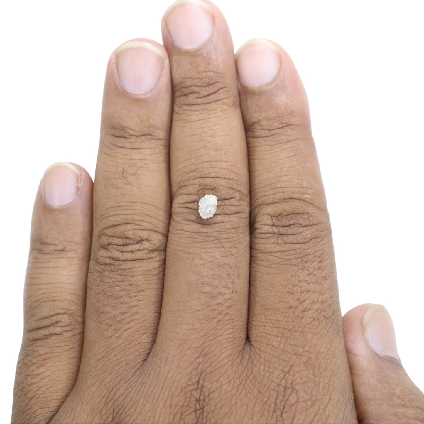 0.80 CT Natural Rough Uncut Snow White Diamond For Wedding Jewelry | Gift For Girl Friend | Gift For Wife - JayKrishna Diamond