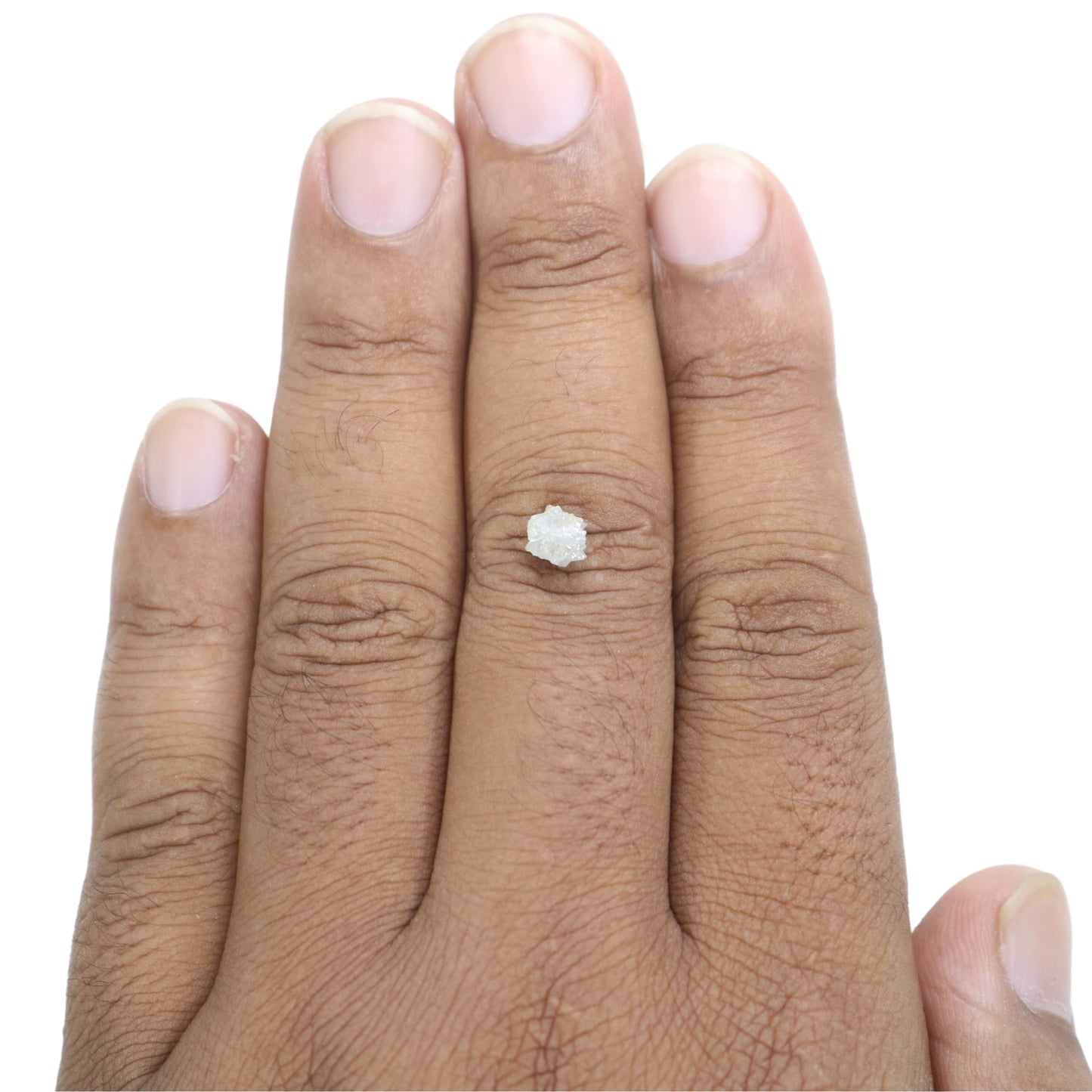 1.11 CT Snow White Rough Uncut Natural Diamond For Wedding Jewelry | Diamond Pendant | Gift For Her| Gift - JayKrishna Diamond