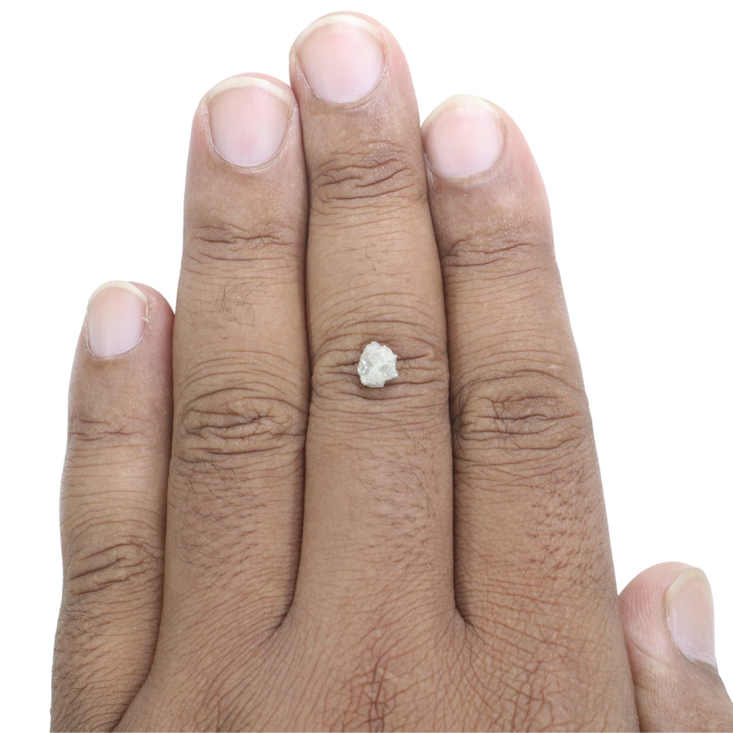 0.99 CT Snow White Rough Uncut Diamond For Statement Jewelry | Engagement Ring - JayKrishna Diamond