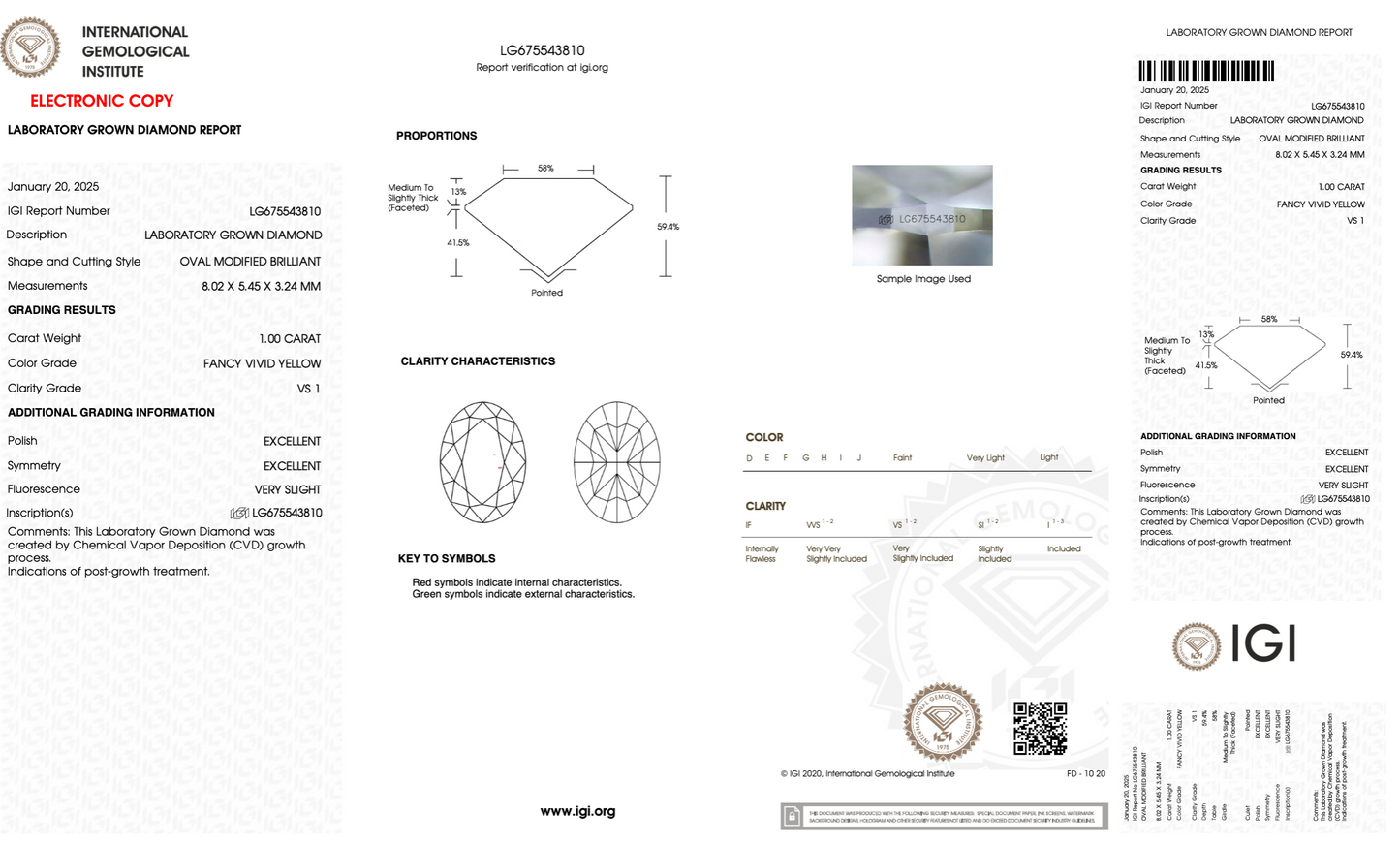 1.00 CT Oval Cut Lab Grown Diamond | IGI Certified | Diamond for Engagement Ring