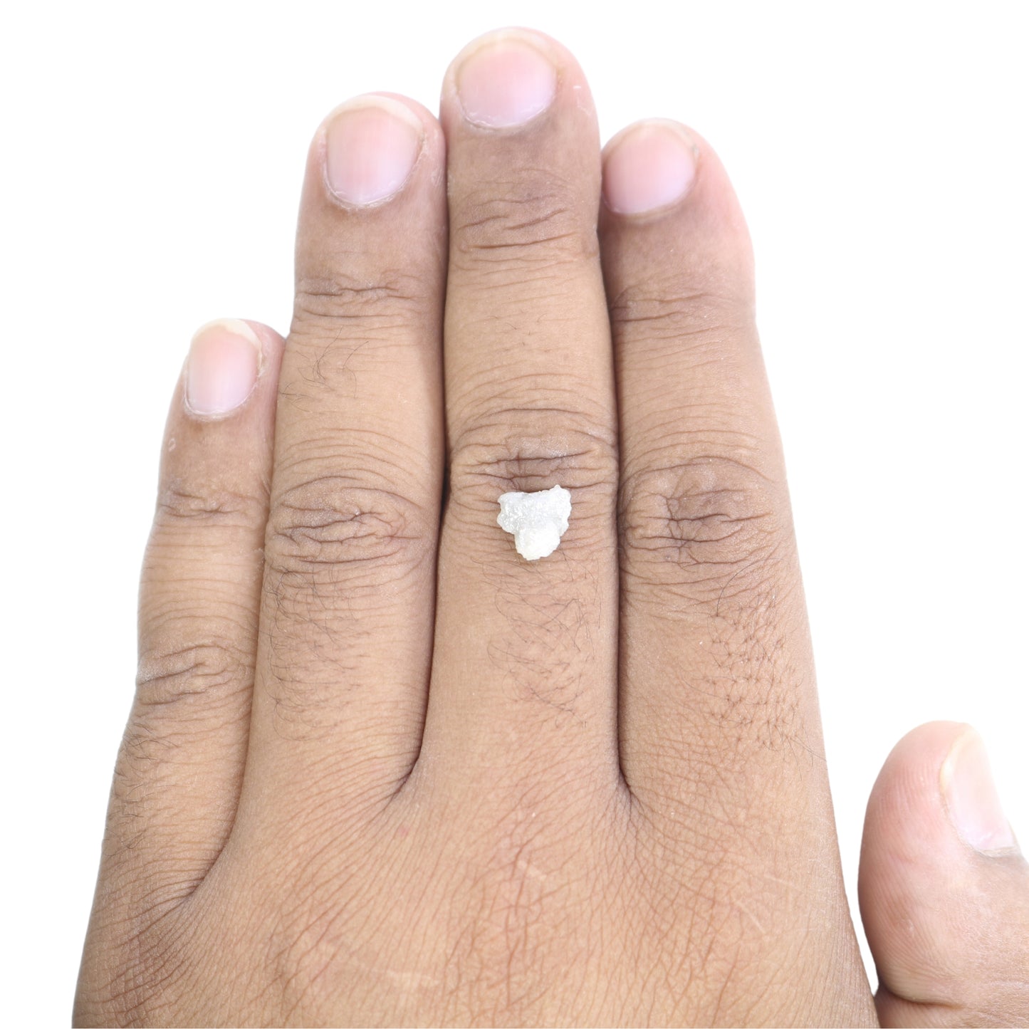 2.49 CT Rough Uncut Loose Snow White Diamond For Engagement Ring - JayKrishna Diamond