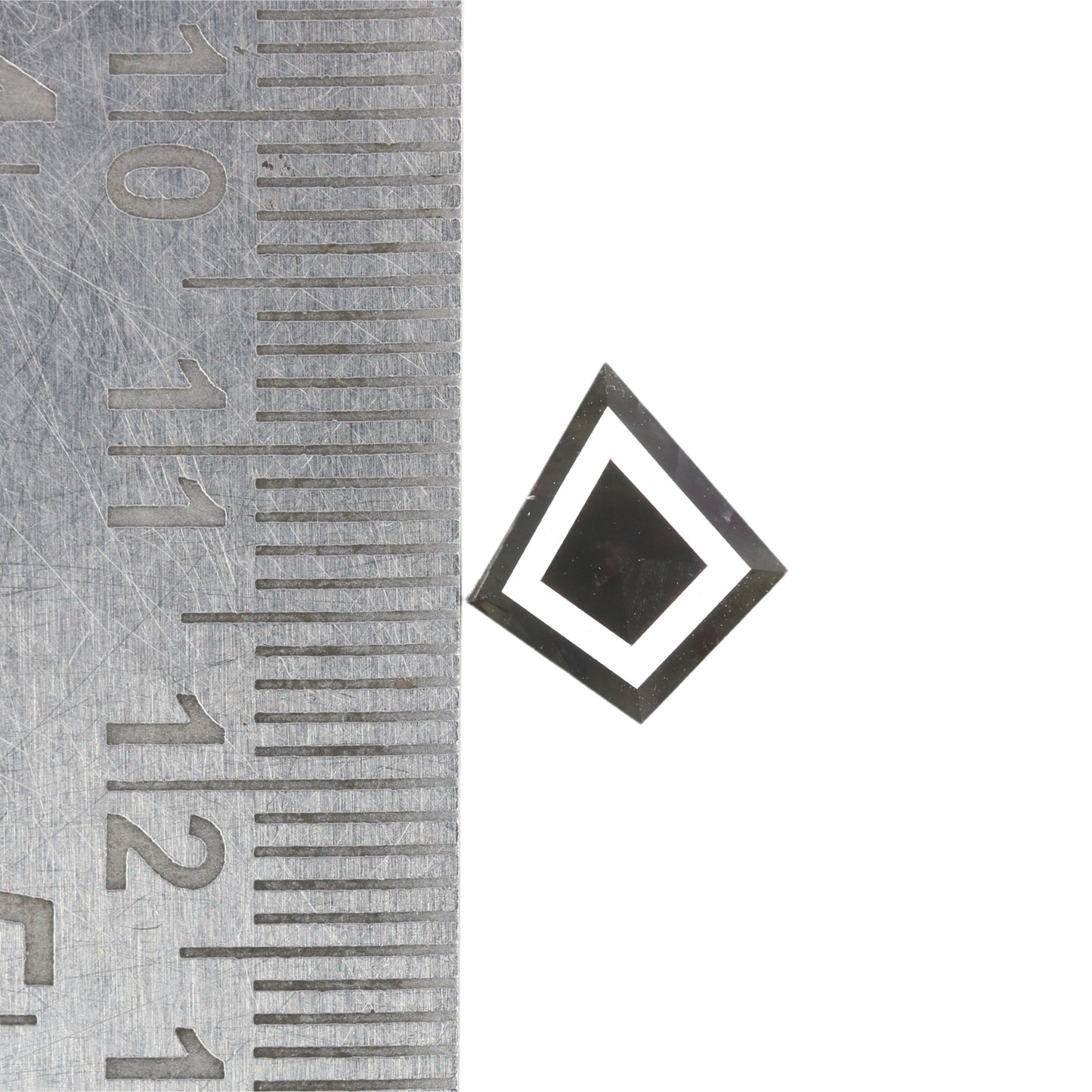 1.13 CT Kite Shape Salt And Pepper Diamond For Proposal Ring | Gift For Girl Friend - JayKrishna Diamond