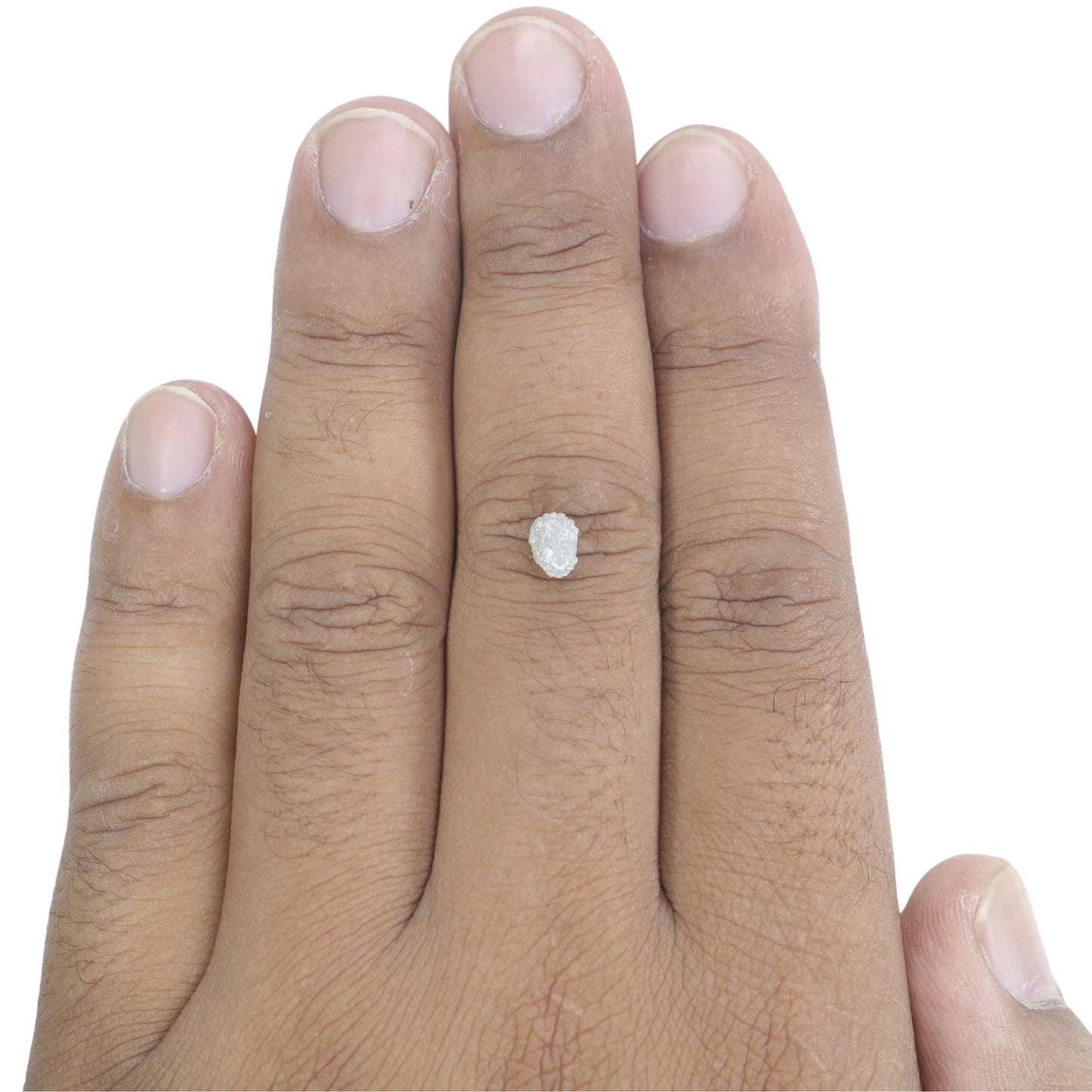 1.07 CT Snow White Rough Uncut Natural Diamond For Wedding Jewelry | Diamond Ring | Gift For her - JayKrishna Diamond