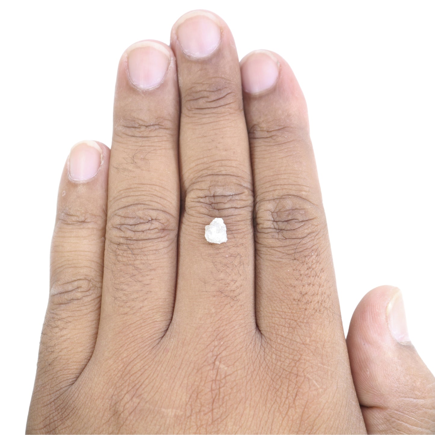 1.51 CT Rough Uncut Snow White Diamond For Engagement Ring | Wedding Ring | Anniversary Gift | Birthday Gift - JayKrishna Diamond