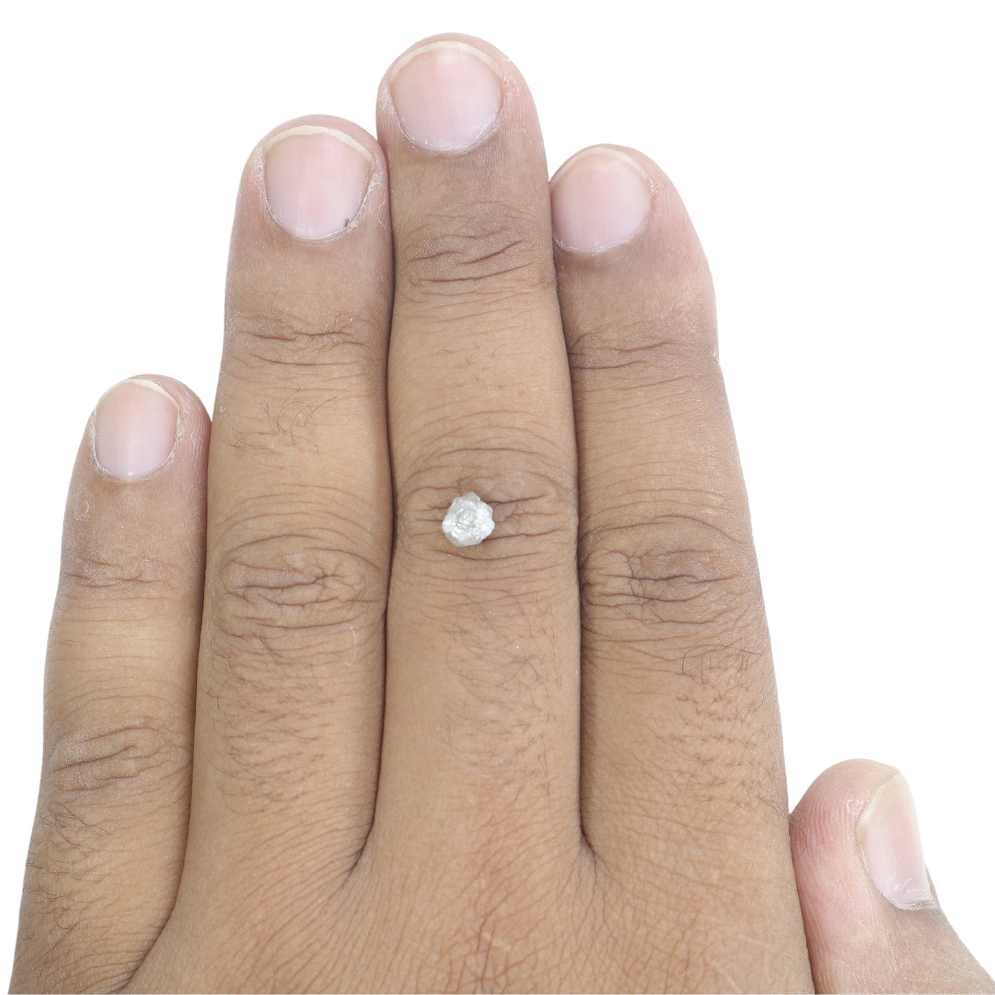 1.26 CT Rough Uncut Snow White Diamond For Wedding Ring | Engagement Ring | Gift For Her - JayKrishna Diamond