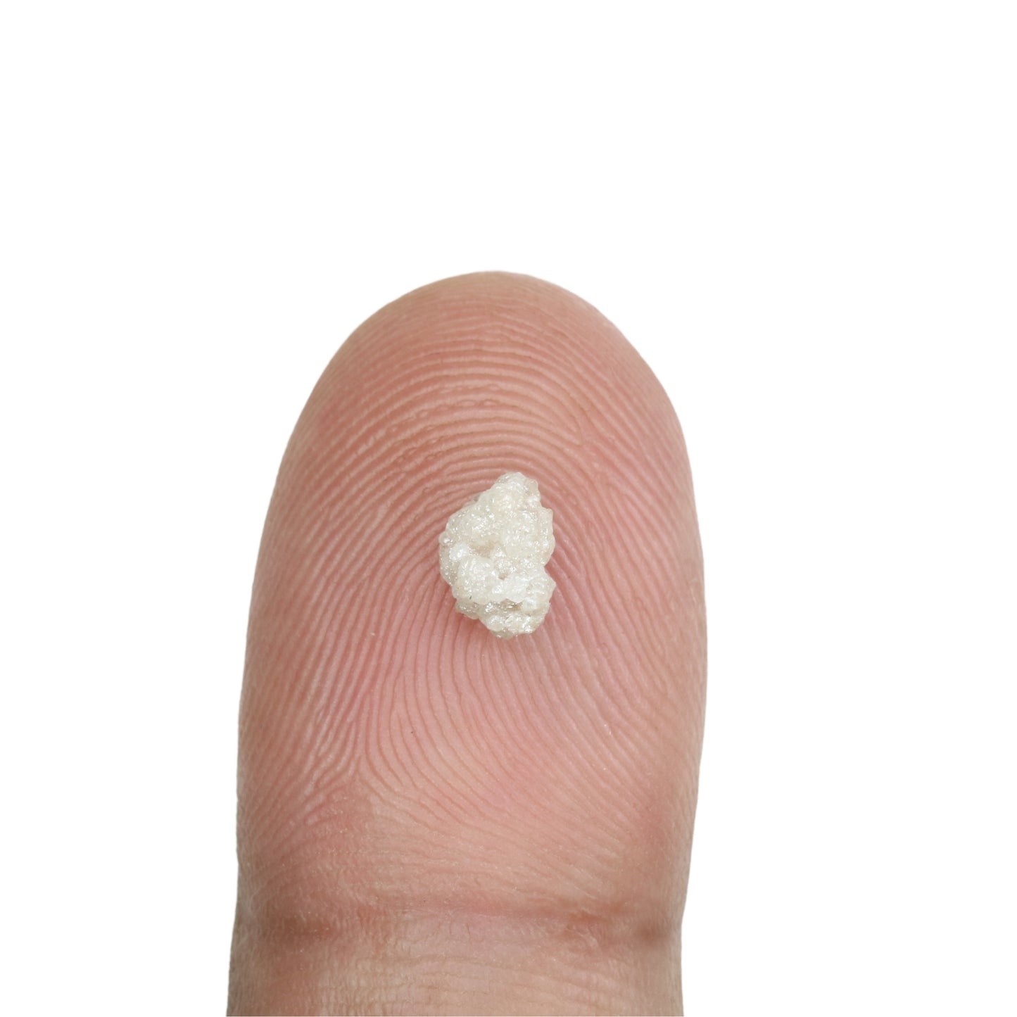 0.64 CT Natural Rough Uncut Snow White Diamond for a Unique Proposal, Wedding, or Engagement Ring: Distinctive Gemstone Jewelry Piece - JayKrishna Diamond