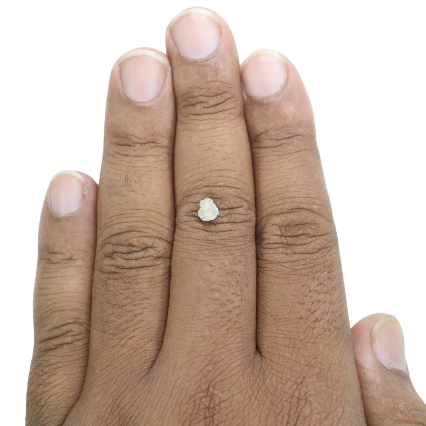 0.68 CT Loose Snow White Rough Uncut Fancy Diamond For Pendant | Diamond Ring | Gift For Her - JayKrishna Diamond