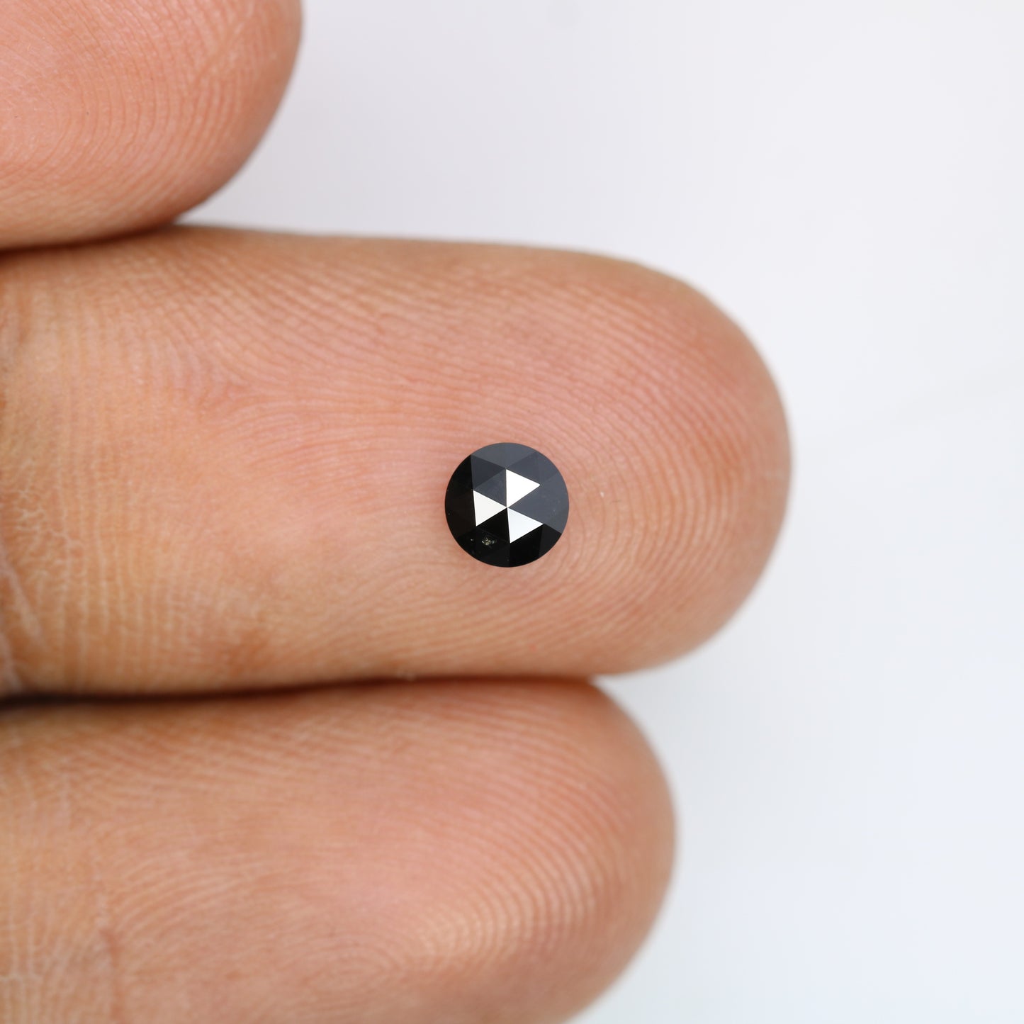 Elegant 0.34 CT Round Rose Cut Black Diamond | Perfect for Engagement Rings | Unique Gemstone - JayKrishna Diamond