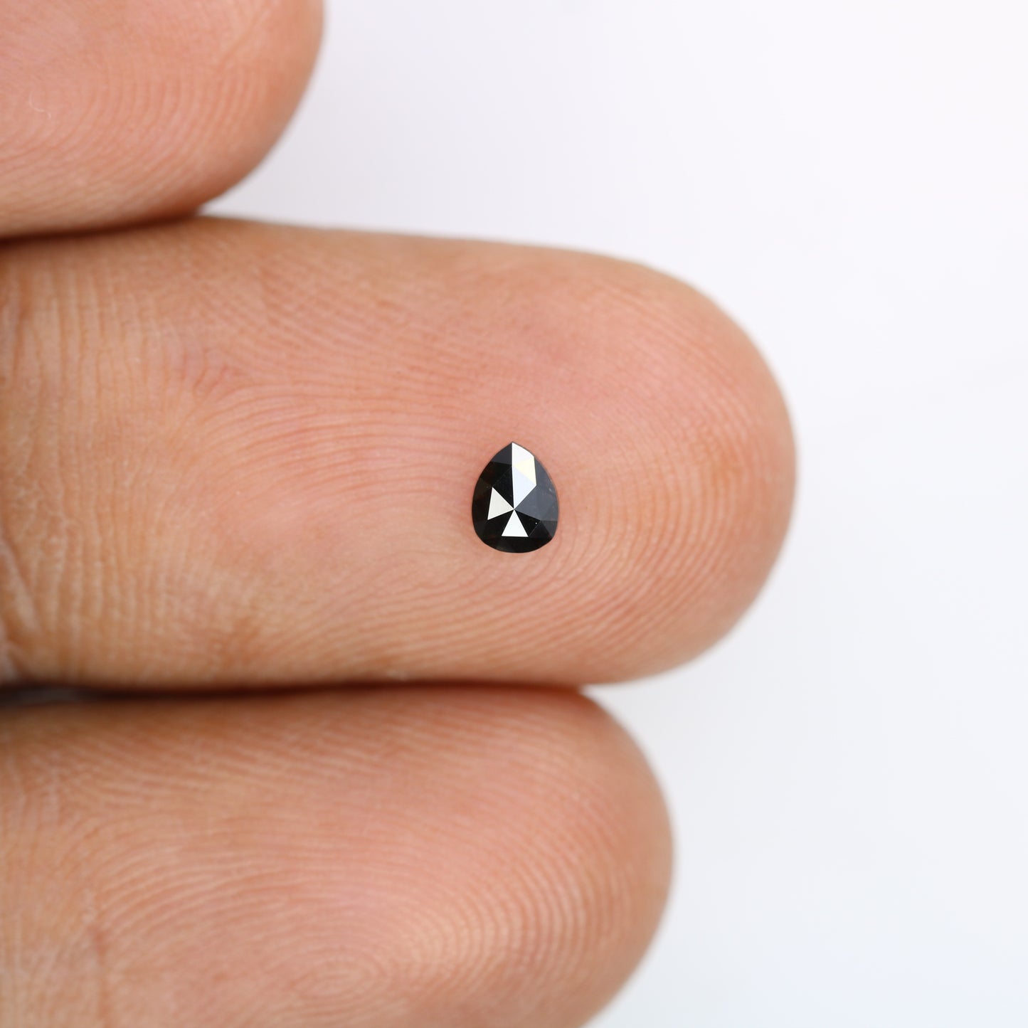 0.16 CT Pear Cut Natural Black Diamond - 4.00 MM Loose Gemstone for Unique Engagement Rings | Trendy Black Diamond Jewelry - JayKrishna Diamond