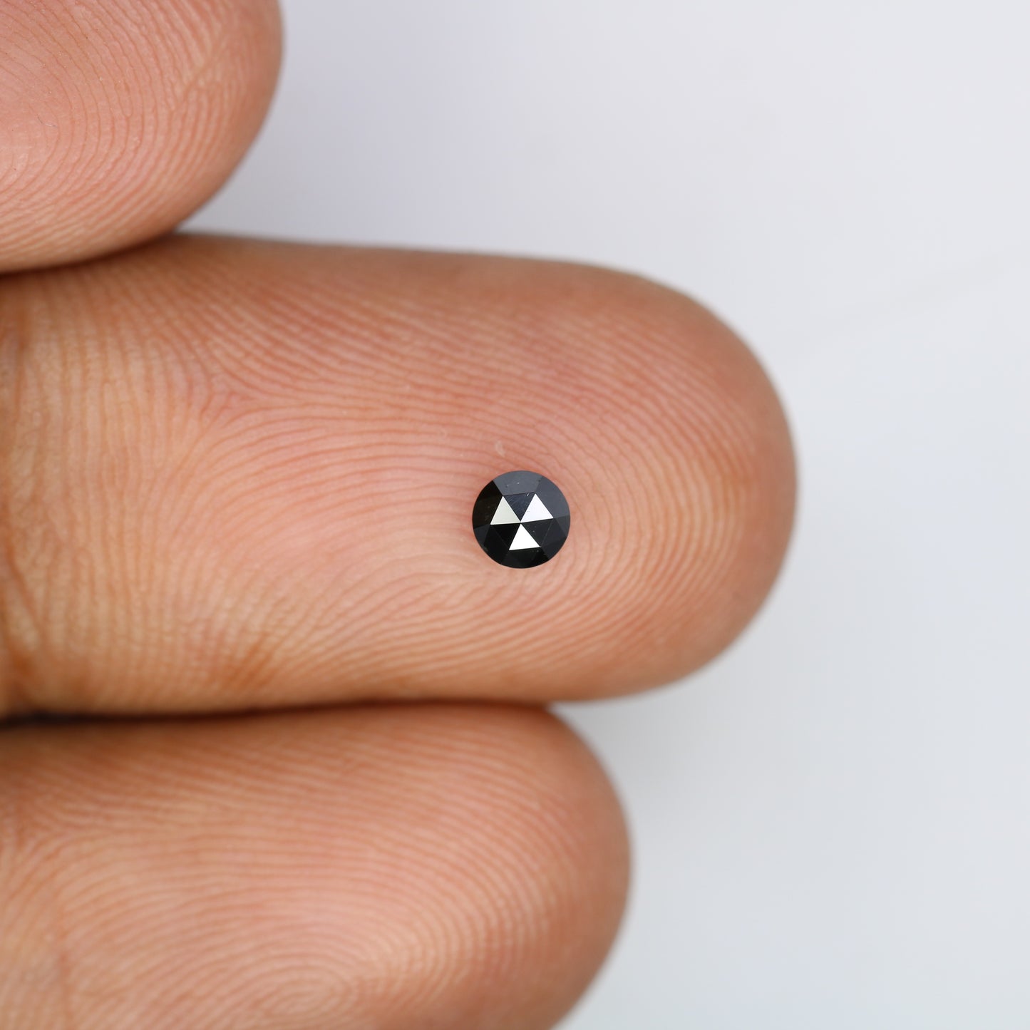 0.19 CT Round Rose Cut Black Diamond – Ideal for Engagement Rings, Necklaces, Earrings & Unique Jewelry Gifts - JayKrishna Diamond