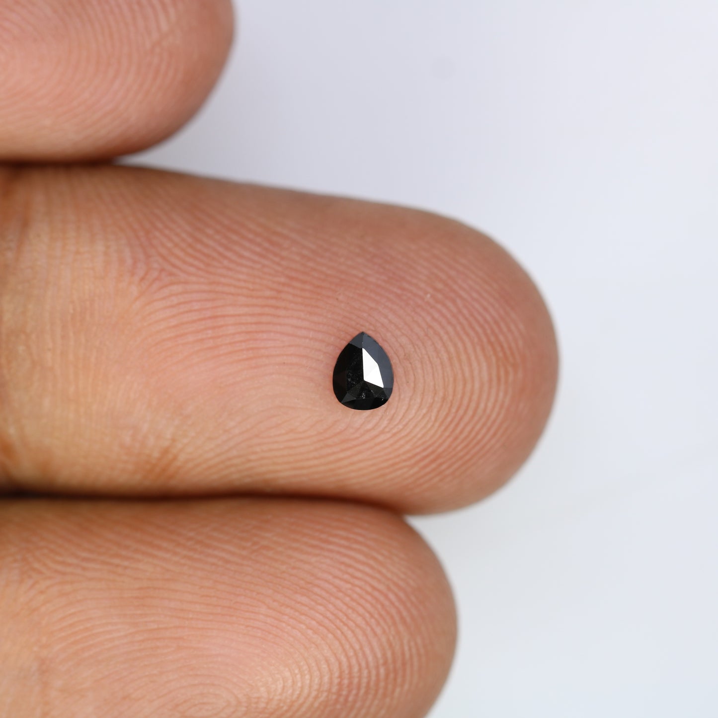0.14 CT Natural Black Pear Shape Salt and Pepper Diamond for Engagement Rings, Custom Jewelry, and Stylish Bracelets - JayKrishna Diamond