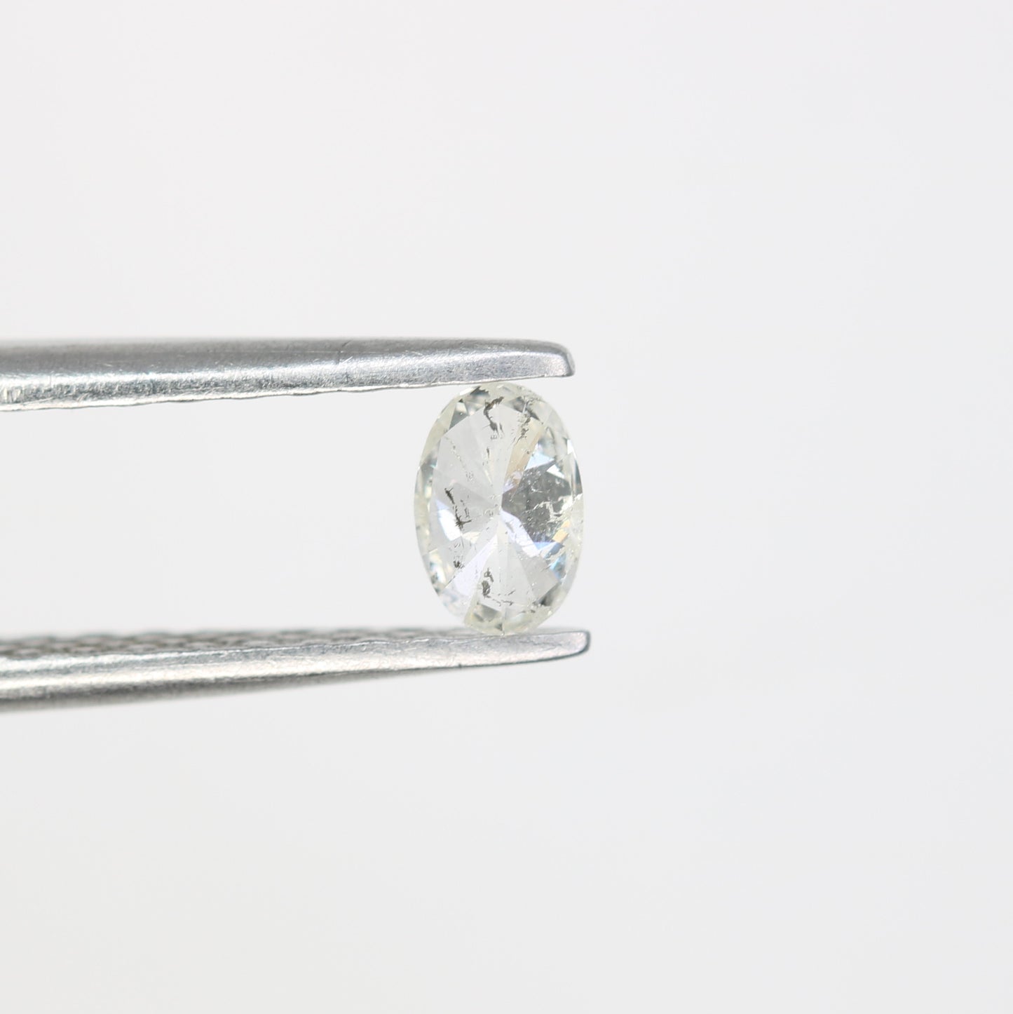 0.22 CT Salt and Pepper Oval Shape Natural Diamond – Ideal for Engagement Rings - JayKrishna Diamond