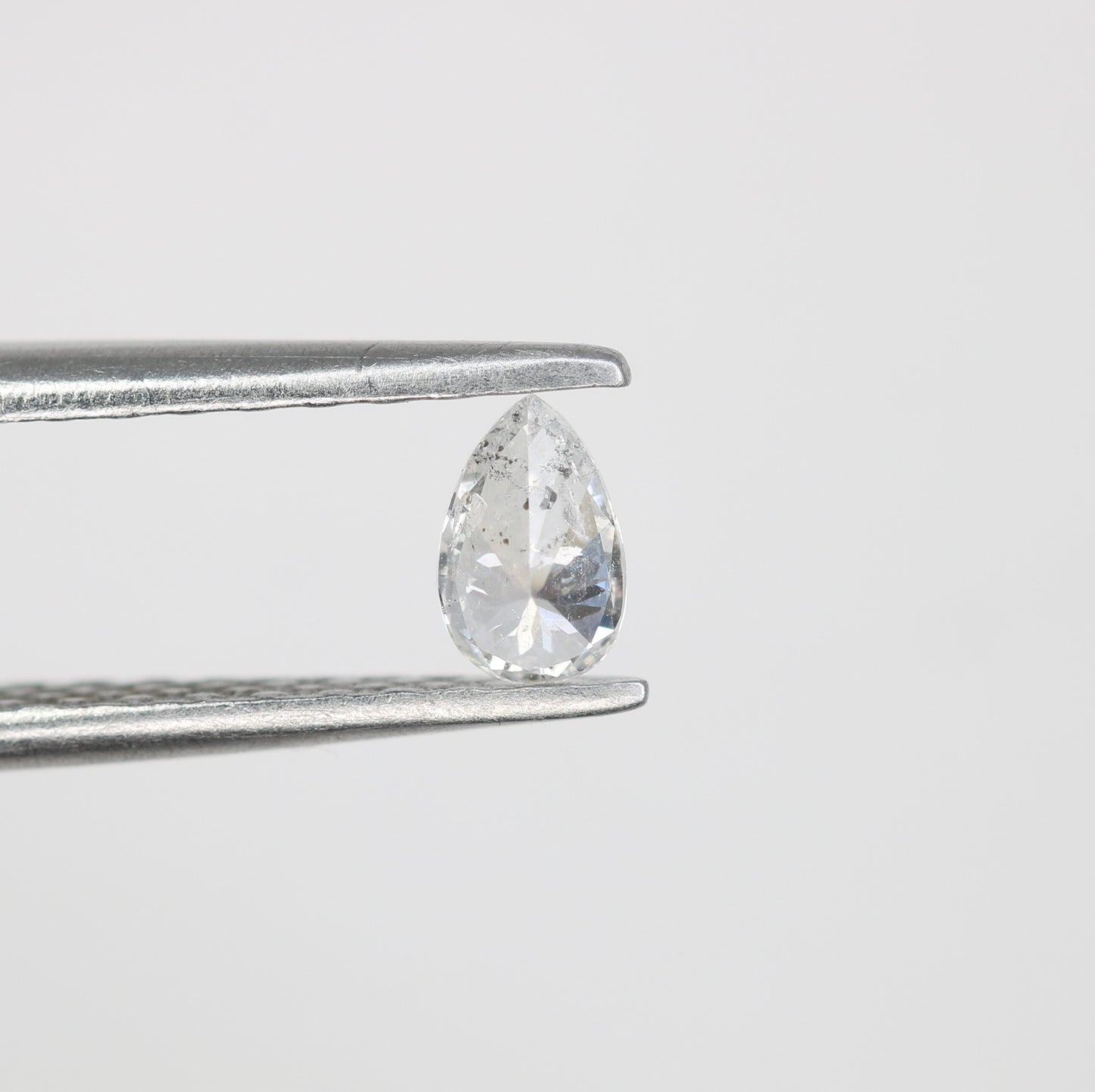 0.17 CT Pear Shape Salt and Pepper Loose Diamond for Engagement Rings, Custom Jewelry, and Stylish Bracelets - JayKrishna Diamond