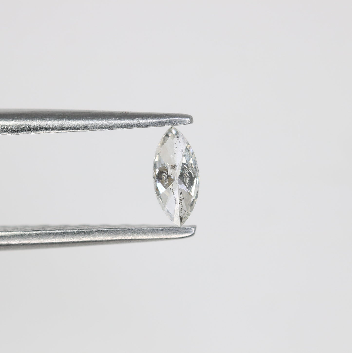 0.15 CT Marquise Shape Salt and Pepper Natural Diamond – Ideal for Engagement Rings and Custom Jewelry - JayKrishna Diamond