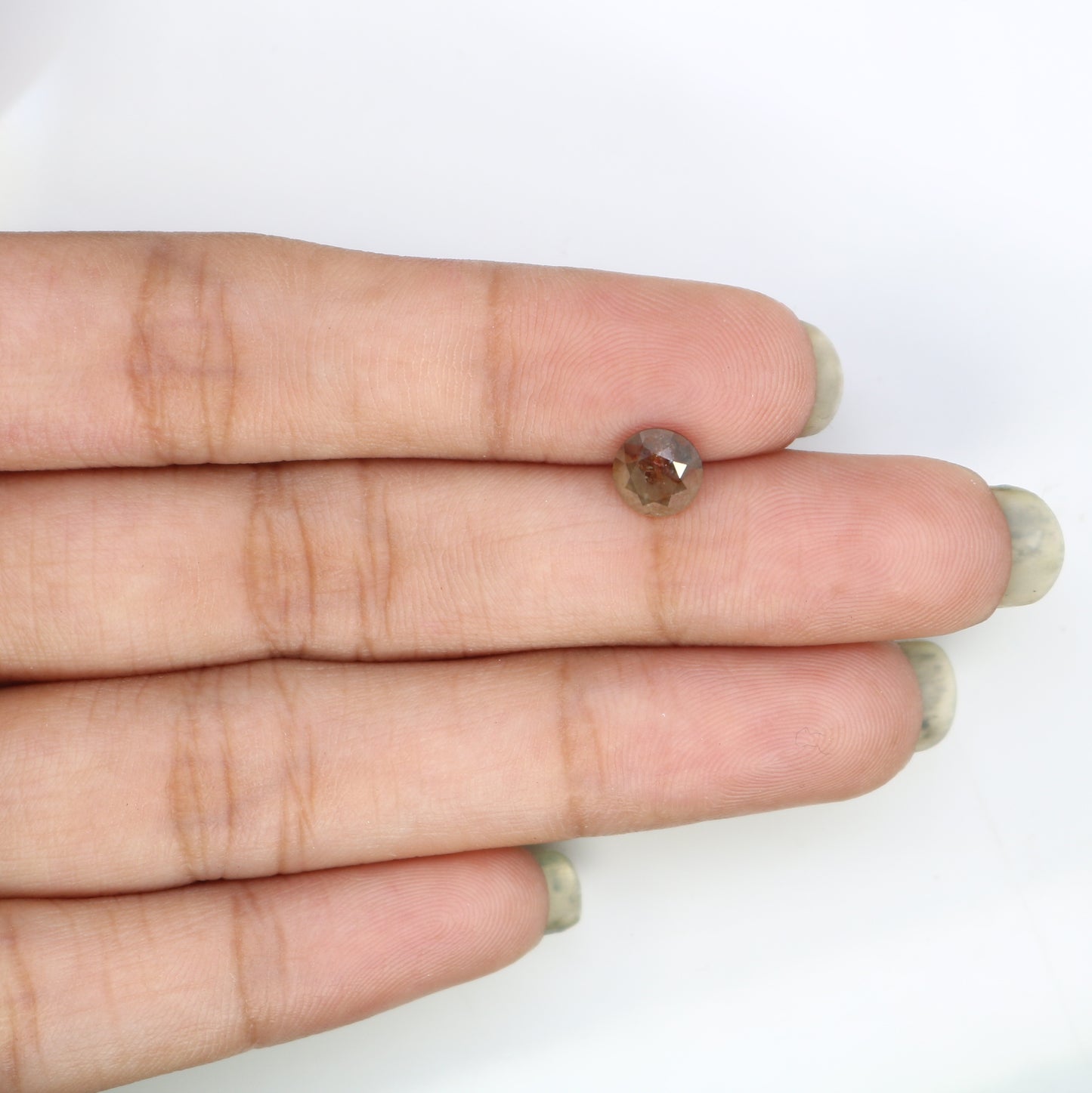 1.20 CT Loose Grey 6.20 MM Round Brilliant Cut Diamond For Engagement Ring - JayKrishna Diamond