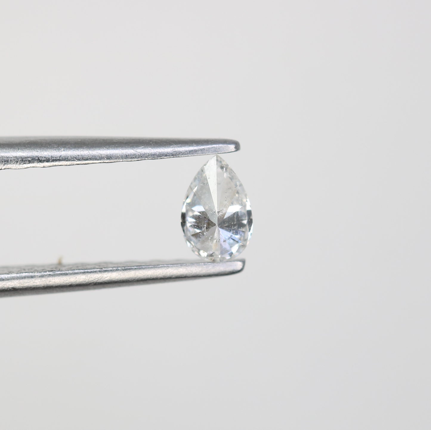 0.17 CT Pear Cut Natural White Salt and Pepper Diamond - Ideal for Engagement Rings, Necklaces, Earrings, and Custom Jewelry - JayKrishna Diamond