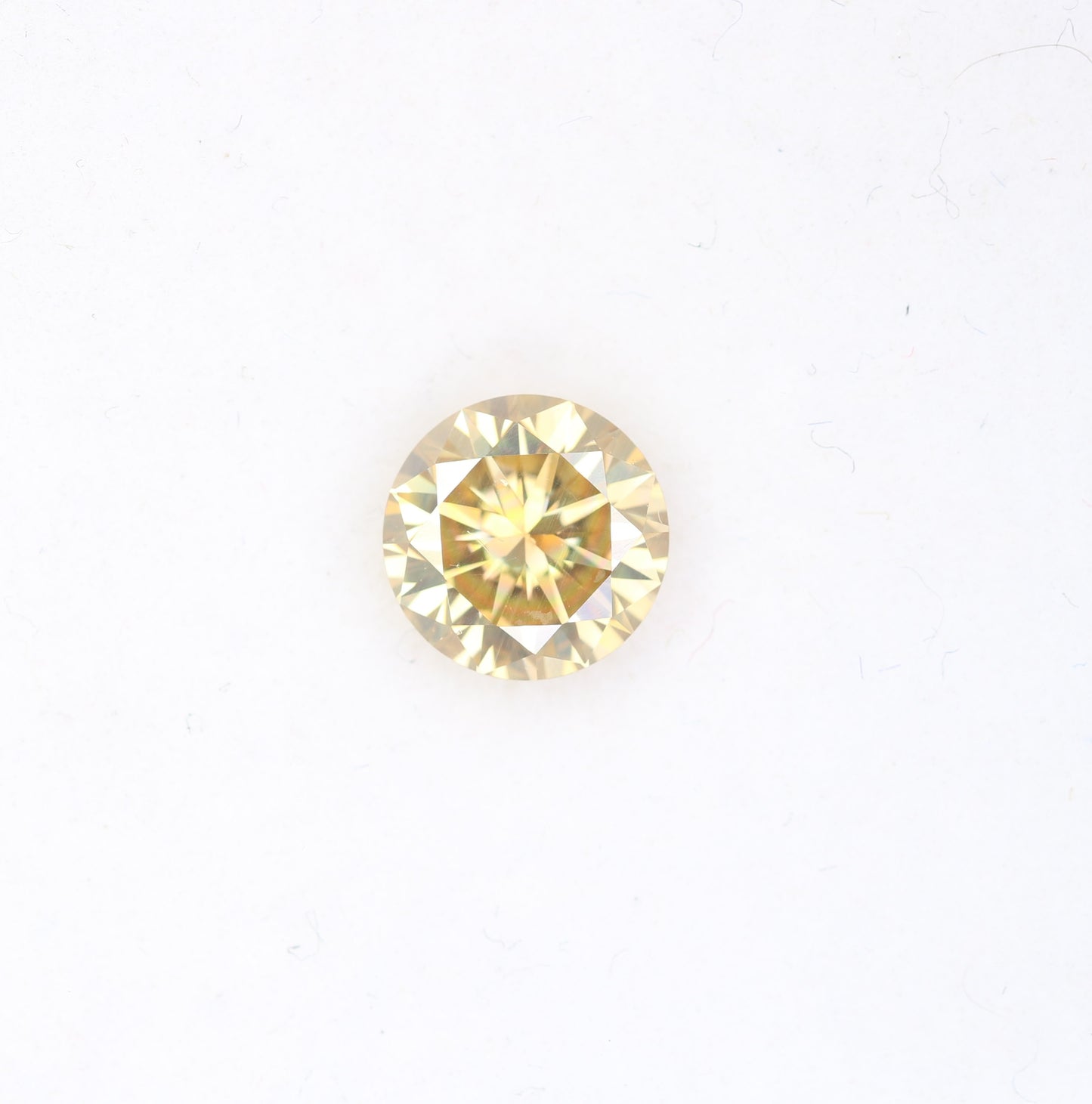 1.15 CT Orange Moissanite Round Brilliant Cut Diamond For Engagement Ring - JayKrishna Diamond