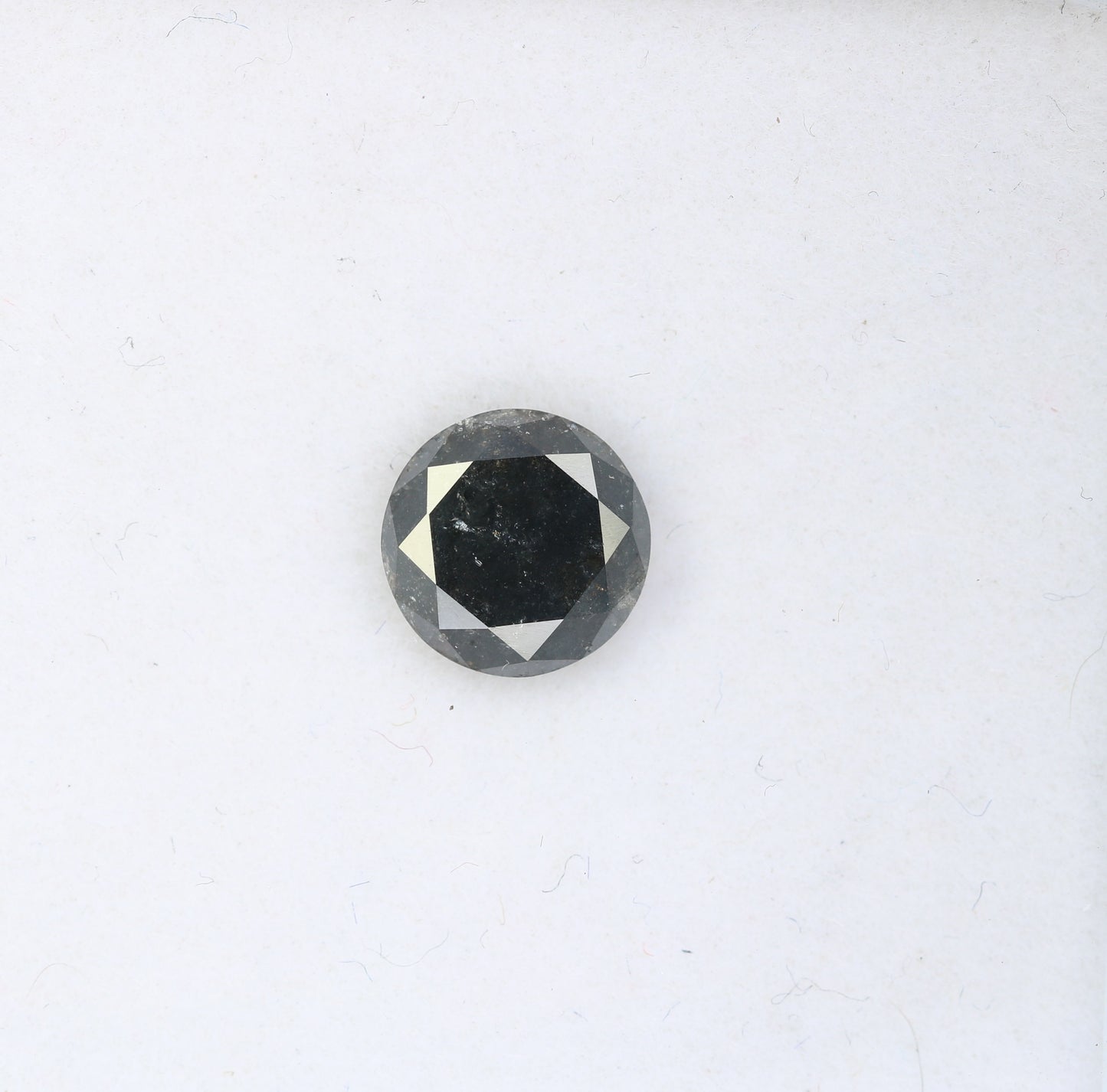 1.21 CT Salt and Pepper Round Brilliant Cut Diamond For Engagement Ring - JayKrishna Diamond