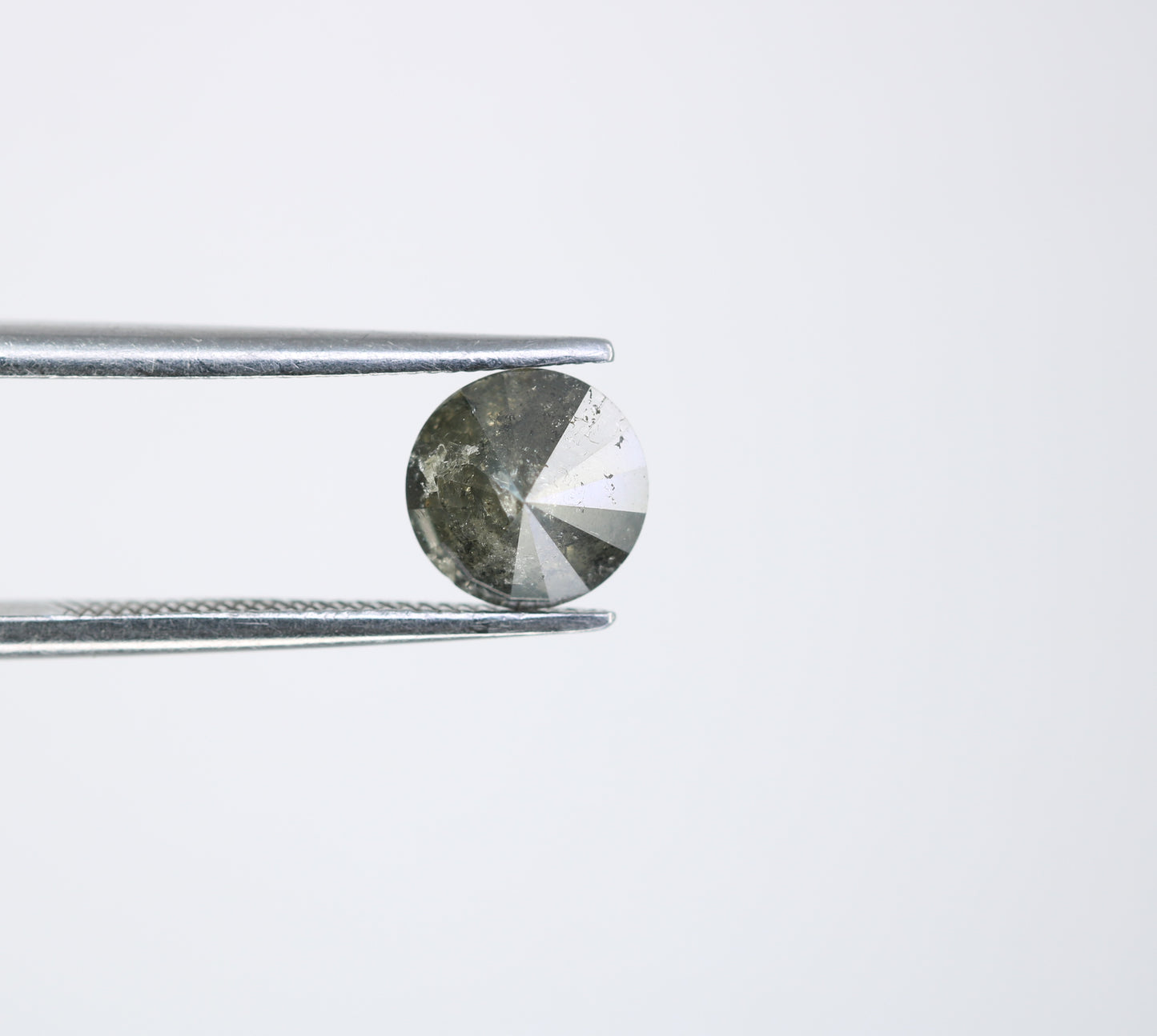 1.11 CT Salt and Pepper Round Brilliant Cut Diamond For Engagement Ring - JayKrishna Diamond