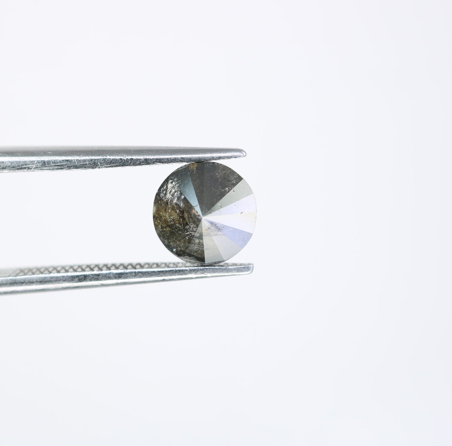 1.03 CT Round Brilliant Cut Salt and Pepper Diamond For Engagement Ring - JayKrishna Diamond