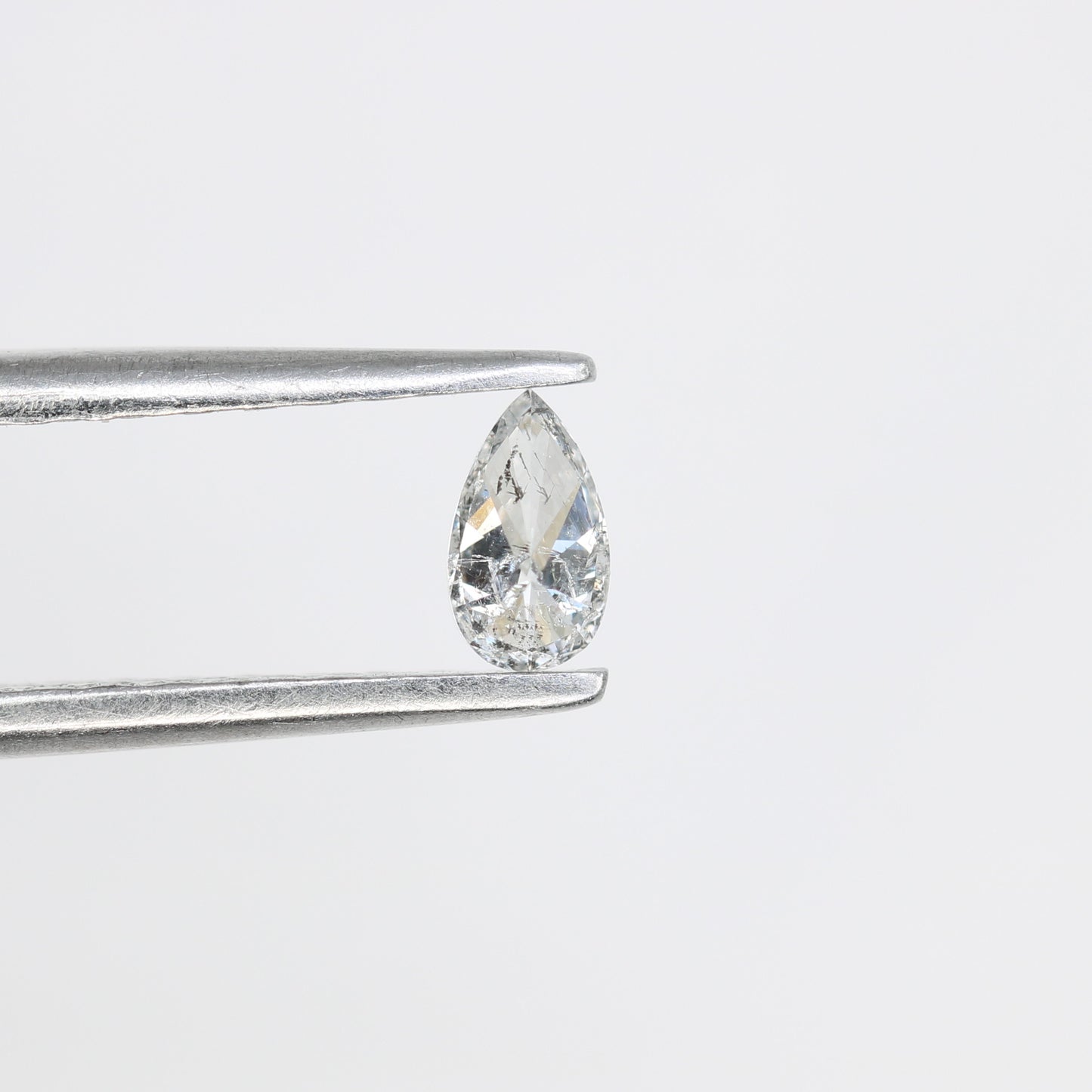 0.16 CT Natural Salt and Pepper Pear Shape Diamond - Perfect for Engagement Rings, Necklaces, Earrings, and Bracelets - JayKrishna Diamond