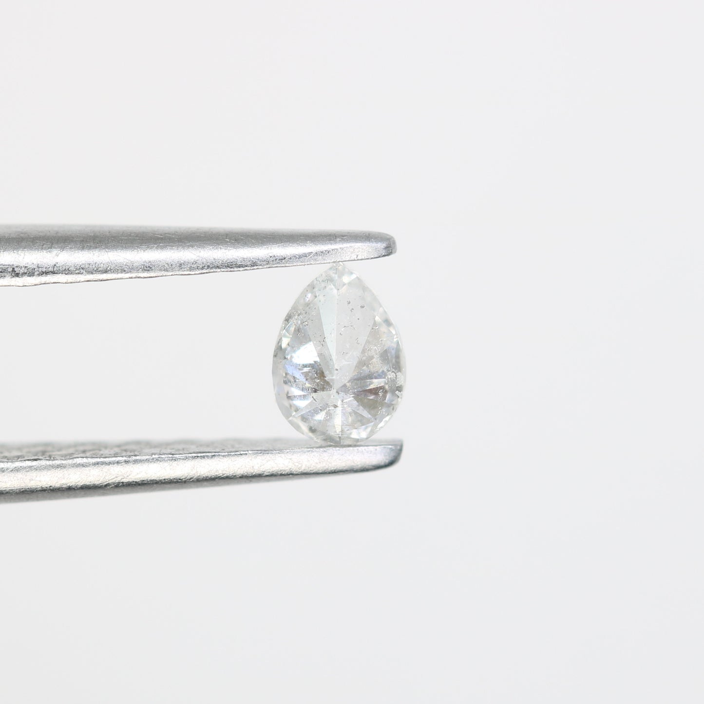 0.17 CT Pear Shape White Salt and Pepper Loose Diamond - Ideal for Engagement Rings, Necklaces, Earrings, and Custom Jewelry - JayKrishna Diamond