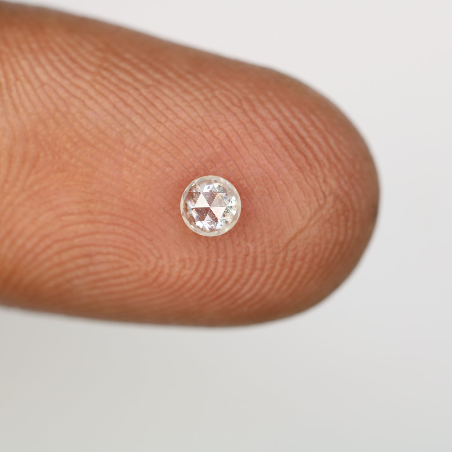 0.17 CT White Round Rose Cut Loose Salt and Pepper Diamond - Perfect for Engagement Rings, Necklaces, Earrings, and Custom Jewelry - JayKrishna Diamond