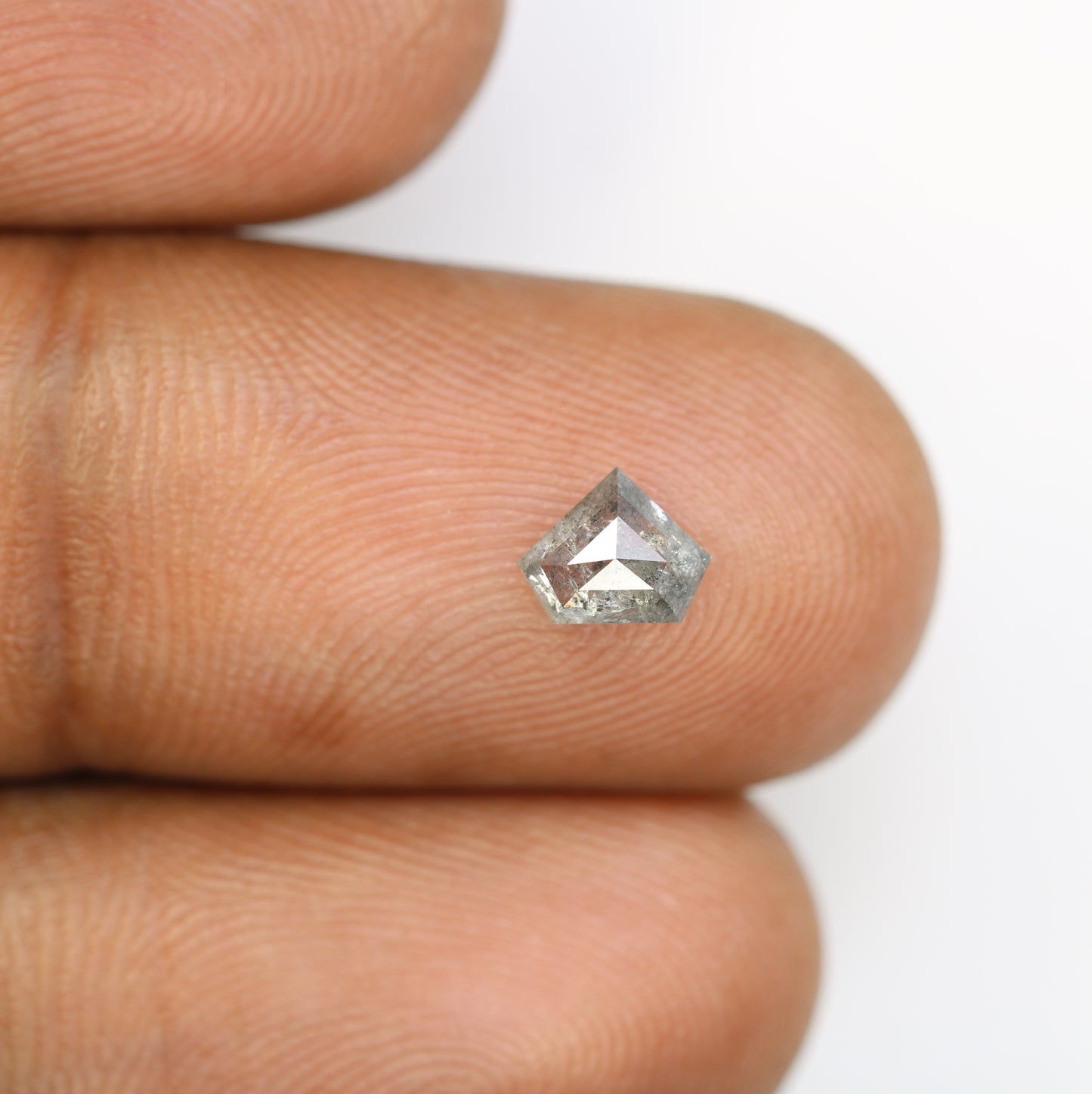 0.62 CT Diamond Shape Salt and Pepper Diamond for a Distinctive Engagement Ring: Stylish Gemstone Jewelry Option - JayKrishna Diamond