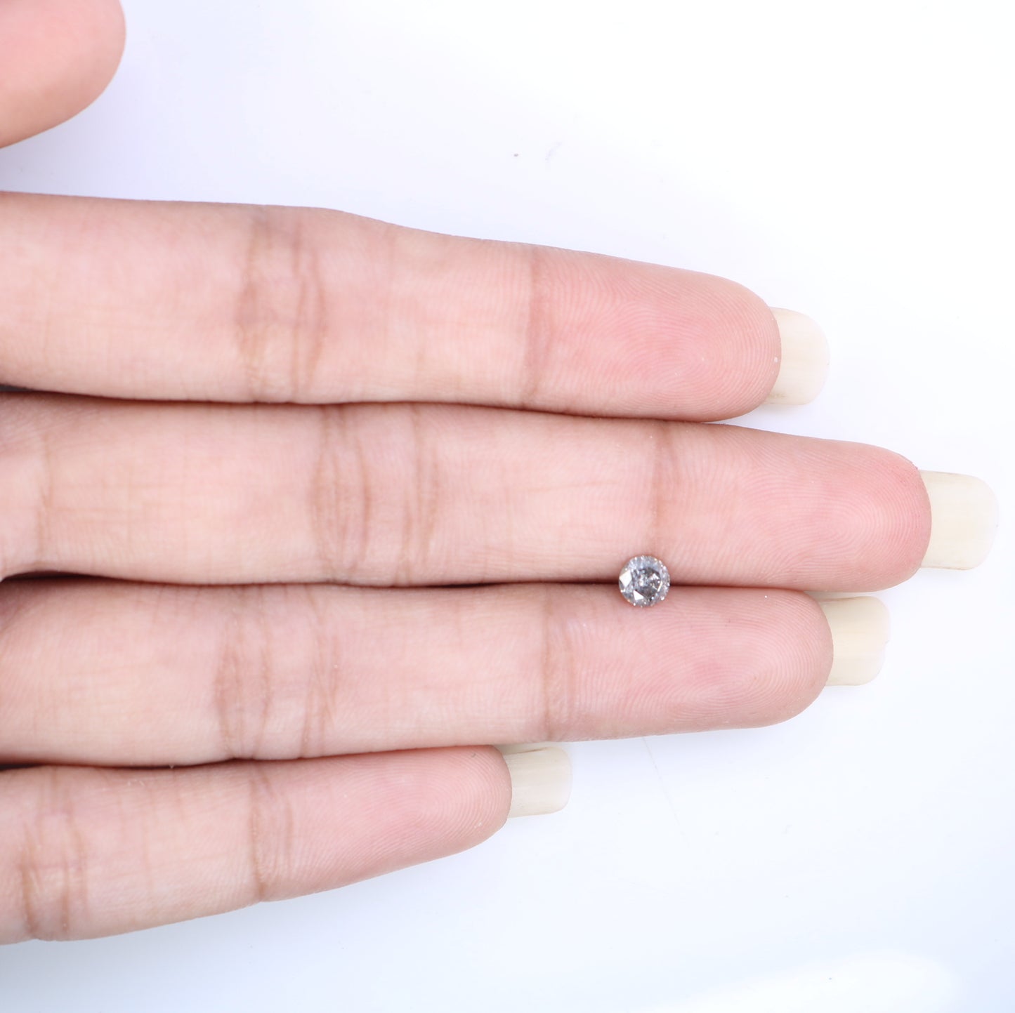 Unique 0.34 CT Round Brilliant Cut Salt & Pepper Diamond | Perfect for Engagement Rings - JayKrishna Diamond