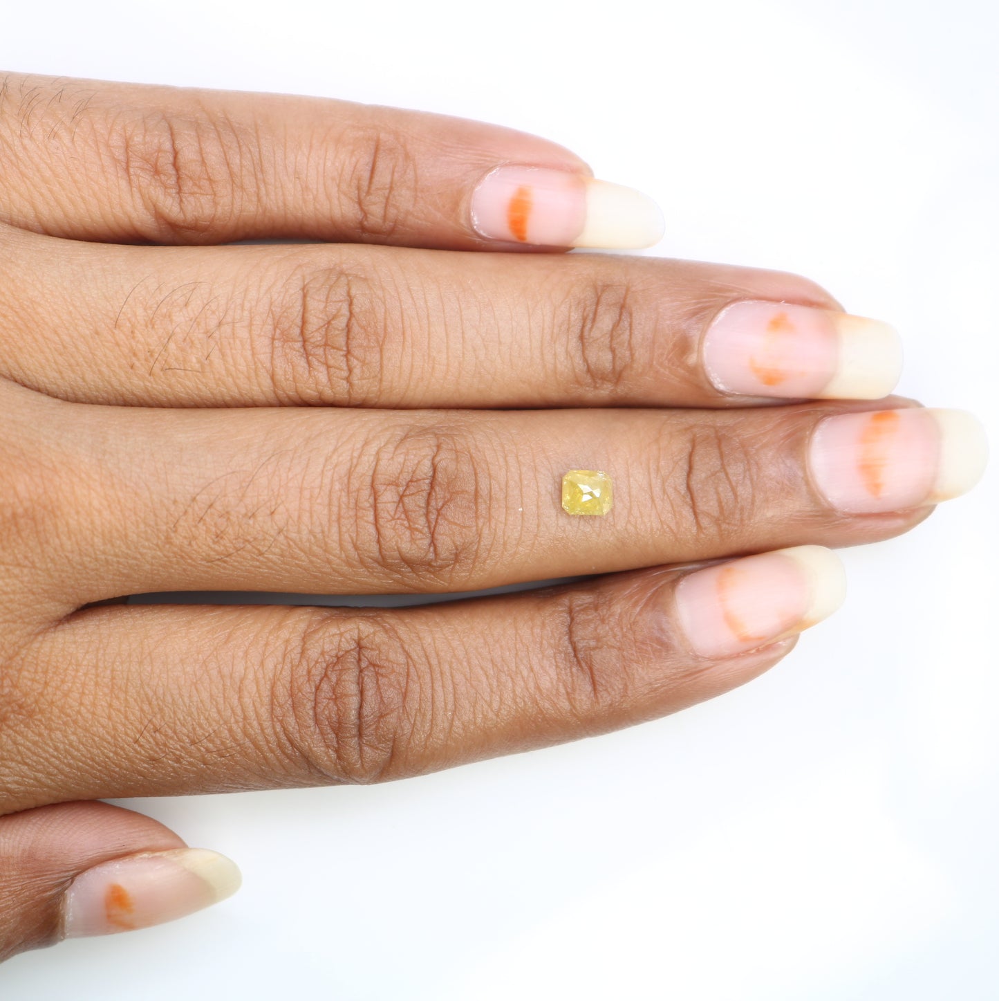 0.61 CT Asscher Shape Yellow Diamond for a Stunning Engagement Ring: Unique Gemstone Jewelry Piece - JayKrishna Diamond