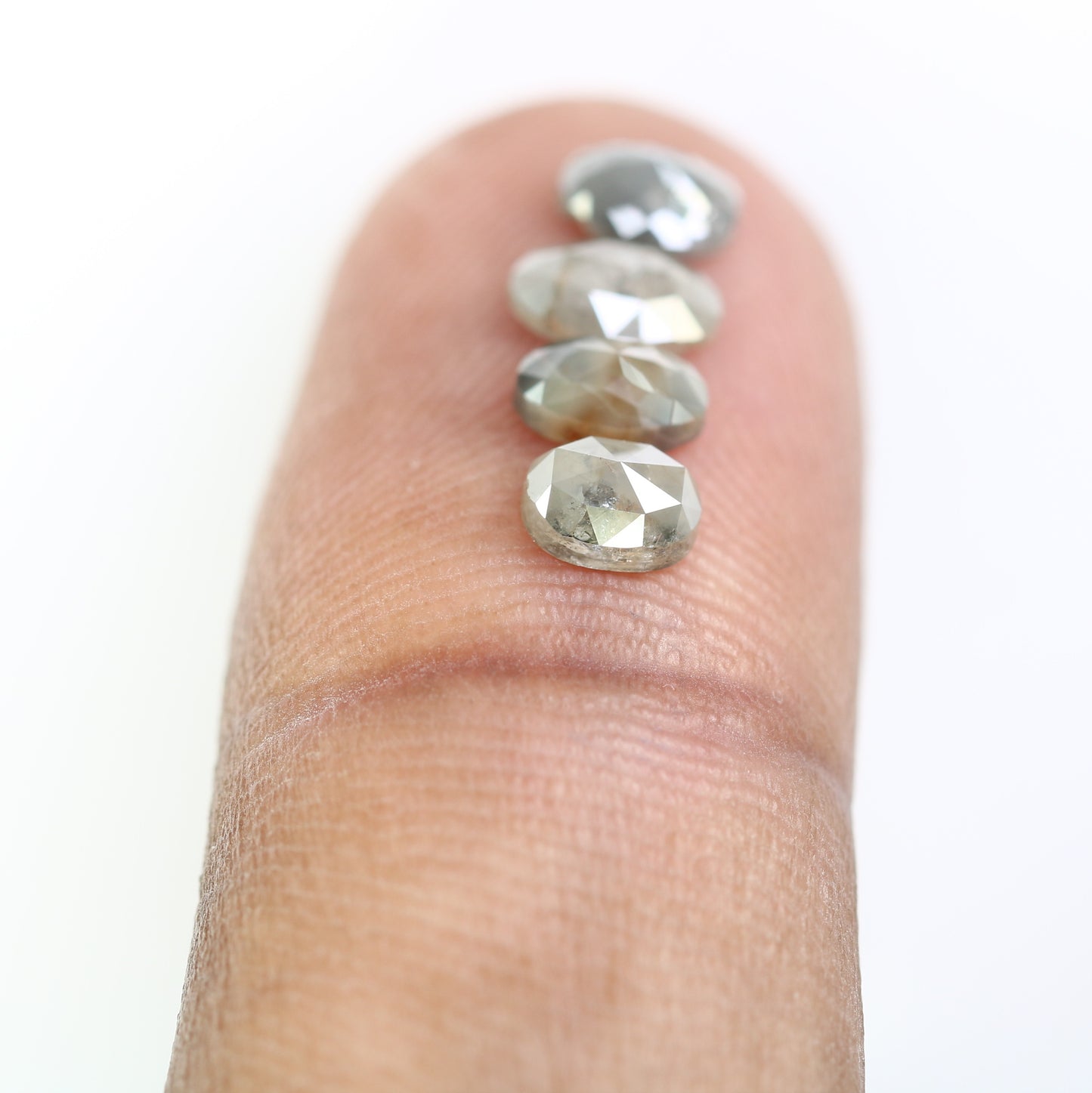 1.67 CT Loose Grey Oval Cut 5.00 MM Natural Diamond For Designer Jewelry - JayKrishna Diamond