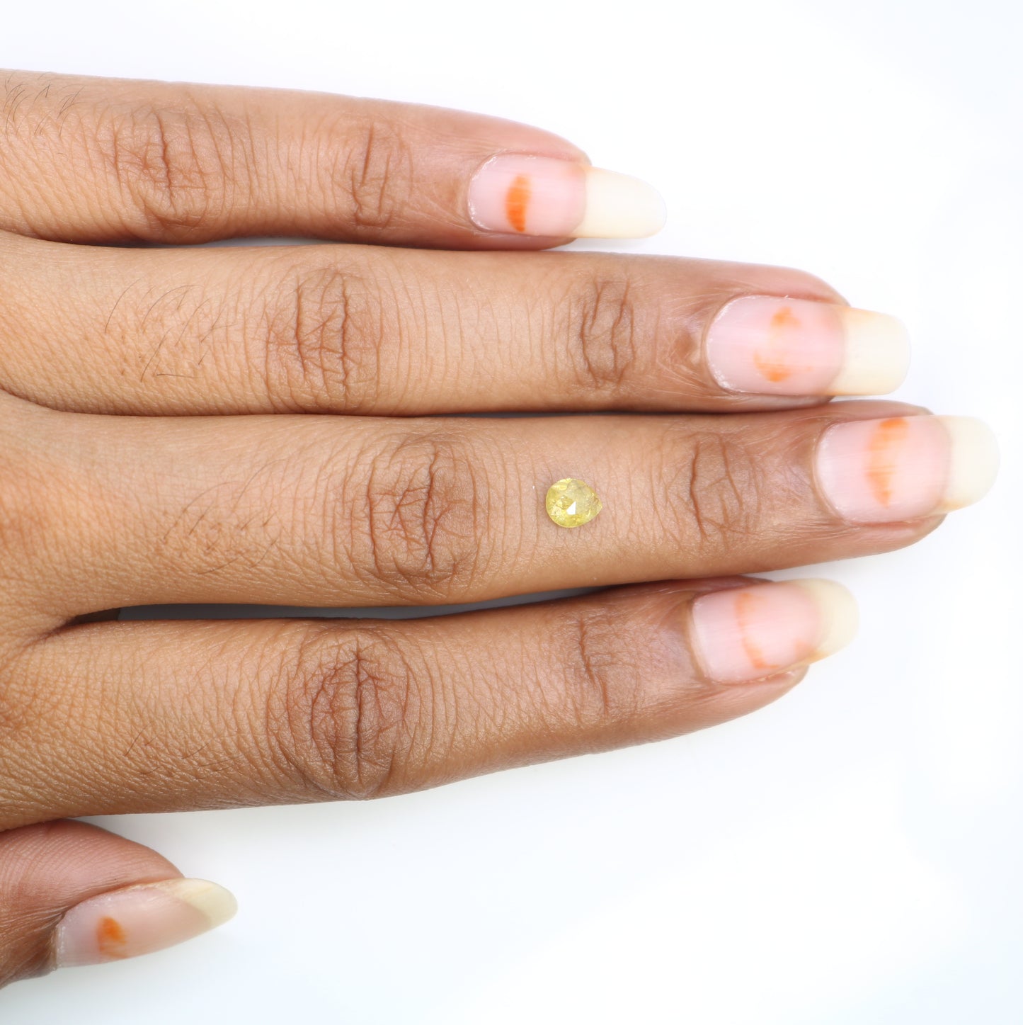 0.54 Natural Yellow Loose Pear Shape Diamond For Galaxy Ring - JayKrishna Diamond