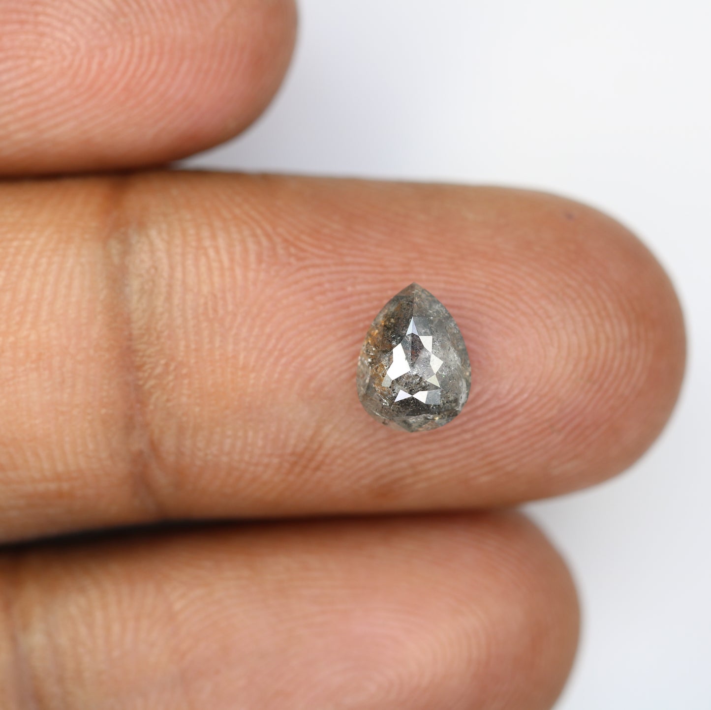 1.49 Carat Natural Loose And Pepper Pear Shaped Diamond Ring - JayKrishna Diamond