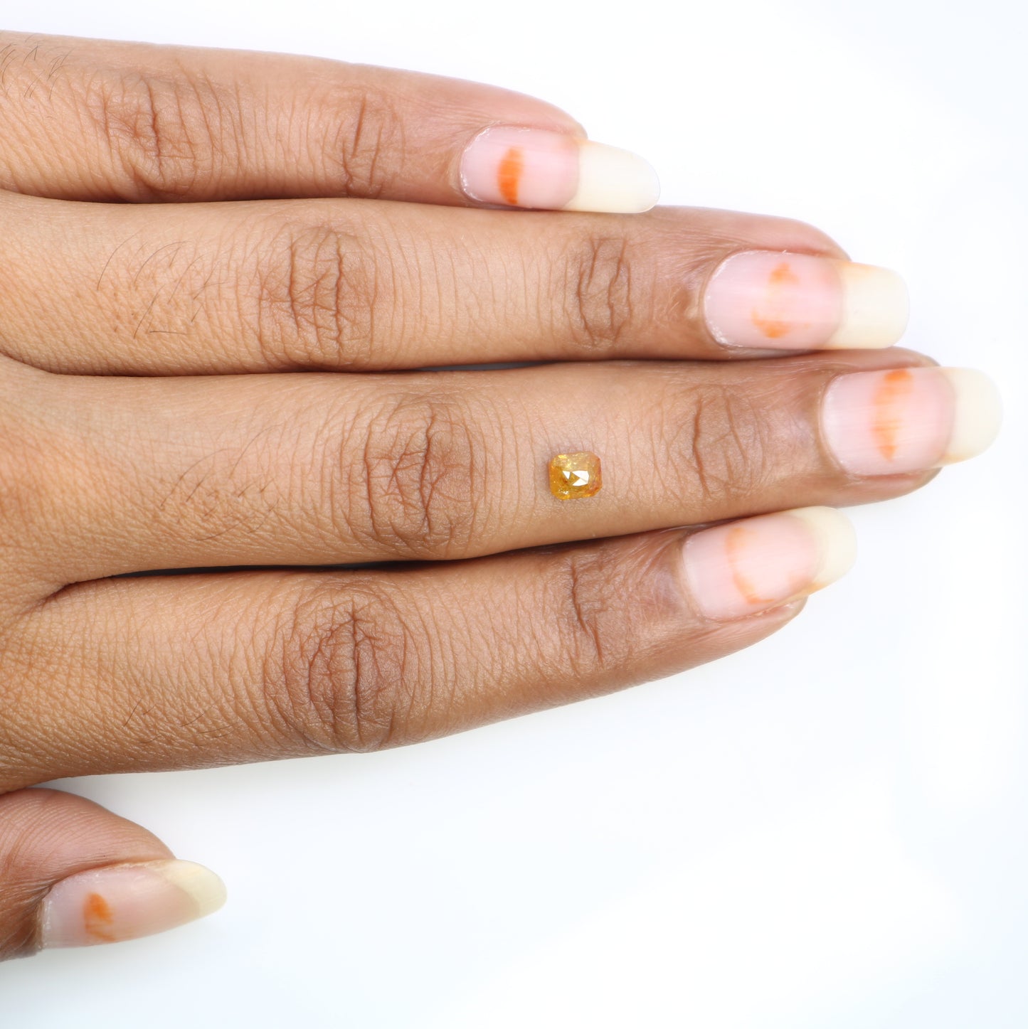 0.64 CT Emerald Shape Peach Diamond for a Stunning Engagement Ring: Distinctive Gemstone Jewelry Piece - JayKrishna Diamond