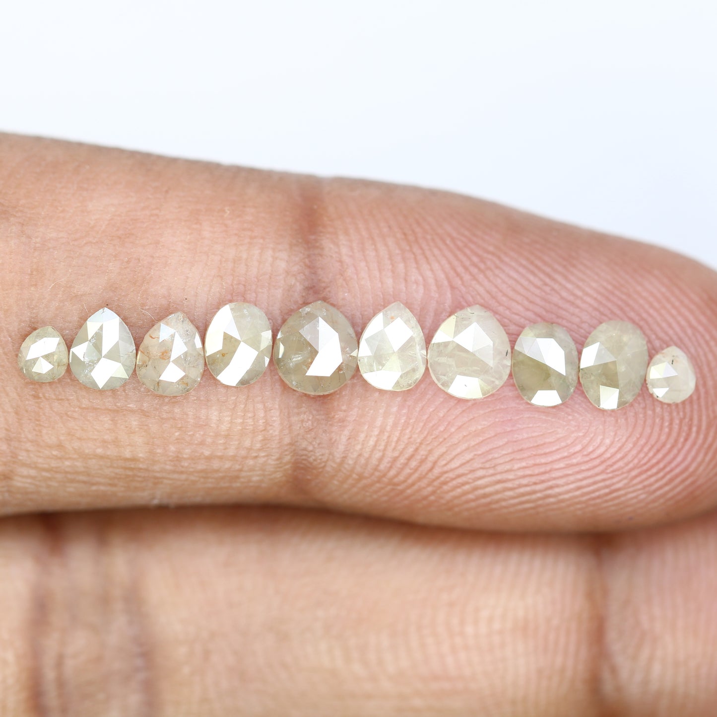 1.75 CT Natural Grey Pear Shaped 5.00 MM Loose Diamond For Promise Ring - JayKrishna Diamond