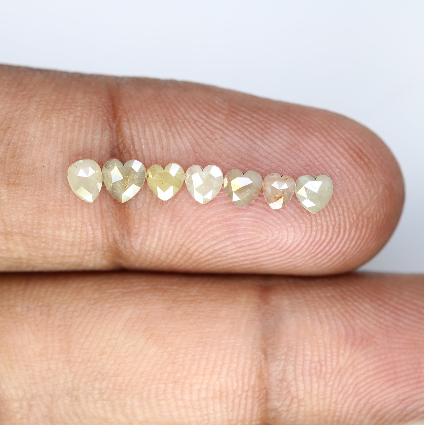 0.90 Carat 4.00 MM Heart Shape Fancy Grey Diamond Lot For Designer Jewelry - JayKrishna Diamond