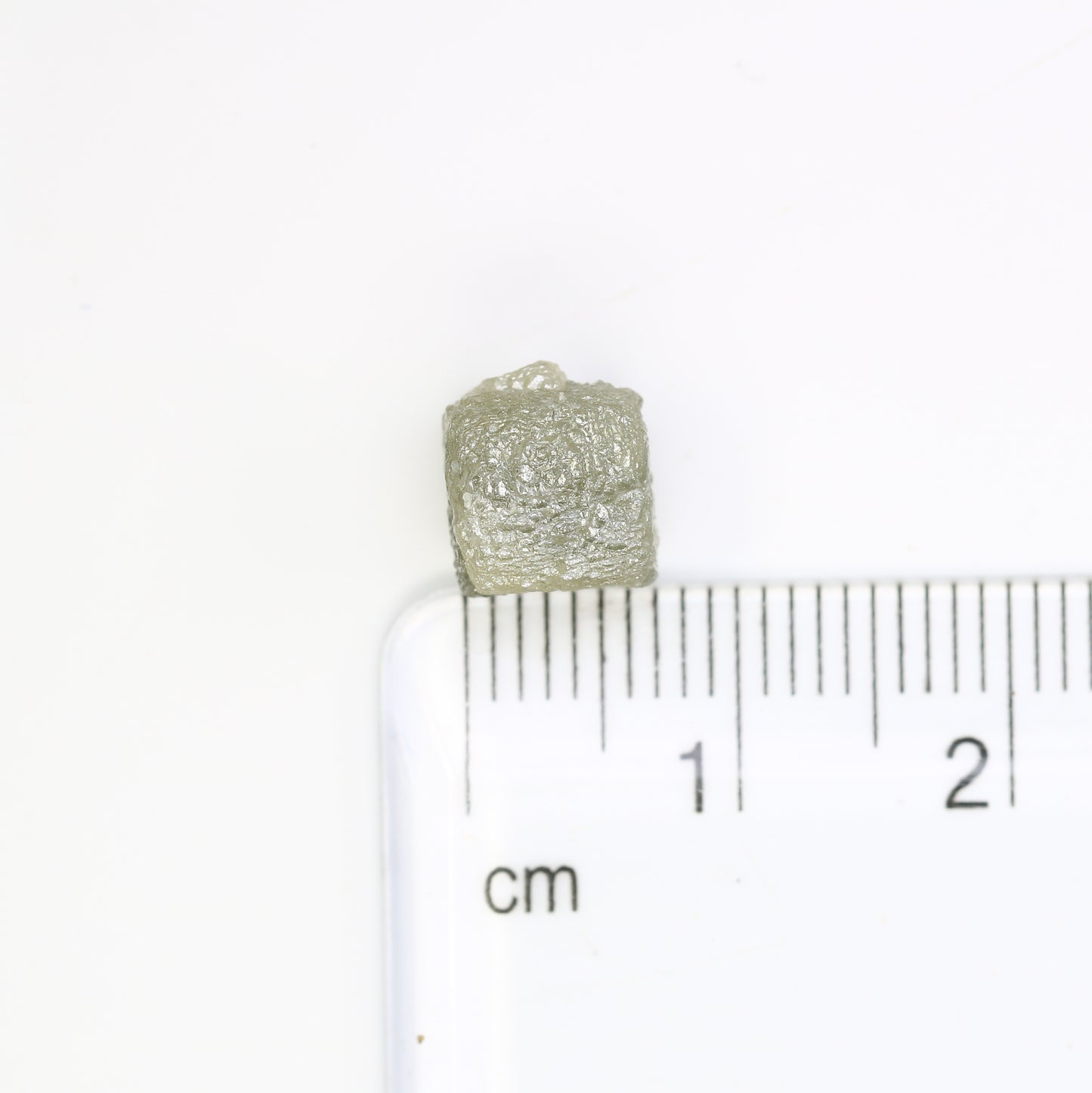5.92 Carat Natural Grey Uncut Raw Congo Cube Rough Diamond For Wedding Ring - JayKrishna Diamond