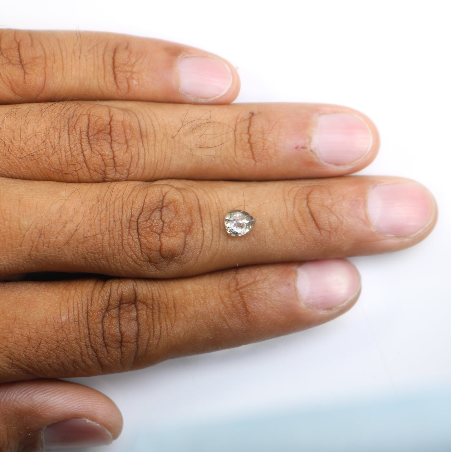 0.90 Carat Shield Shape Loose Salt And Pepper Diamond - JayKrishna Diamond