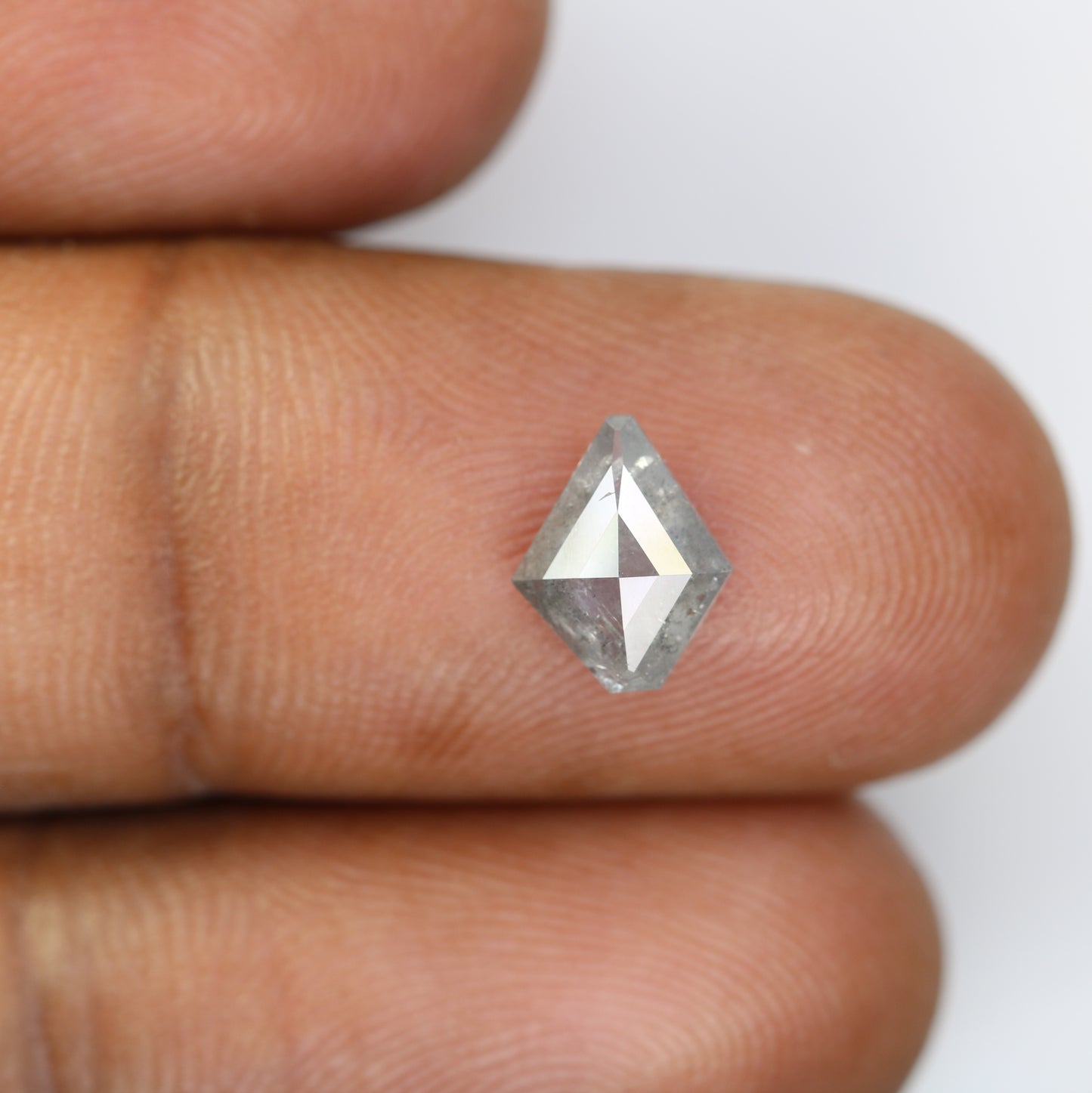Kite Shaped Diamond 1.21 Carat Salt And Pepper Diamond For Engagement Ring - JayKrishna Diamond