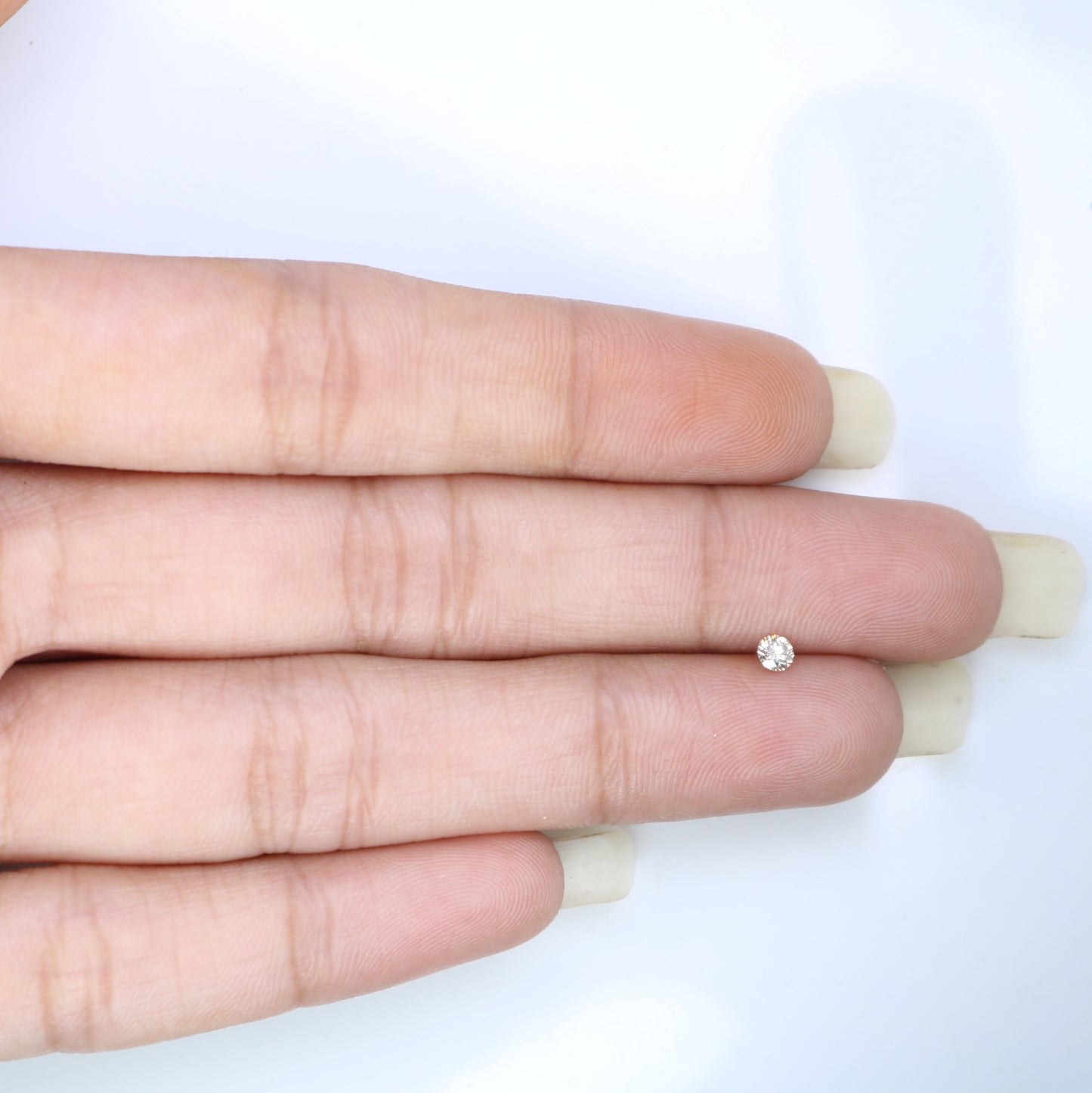 0.10 CT 2.90 MM Round Brilliant Cut Brown Pink Loose Diamond for Engagement Rings, Custom Jewelry and Statement Earrings - JayKrishna Diamond