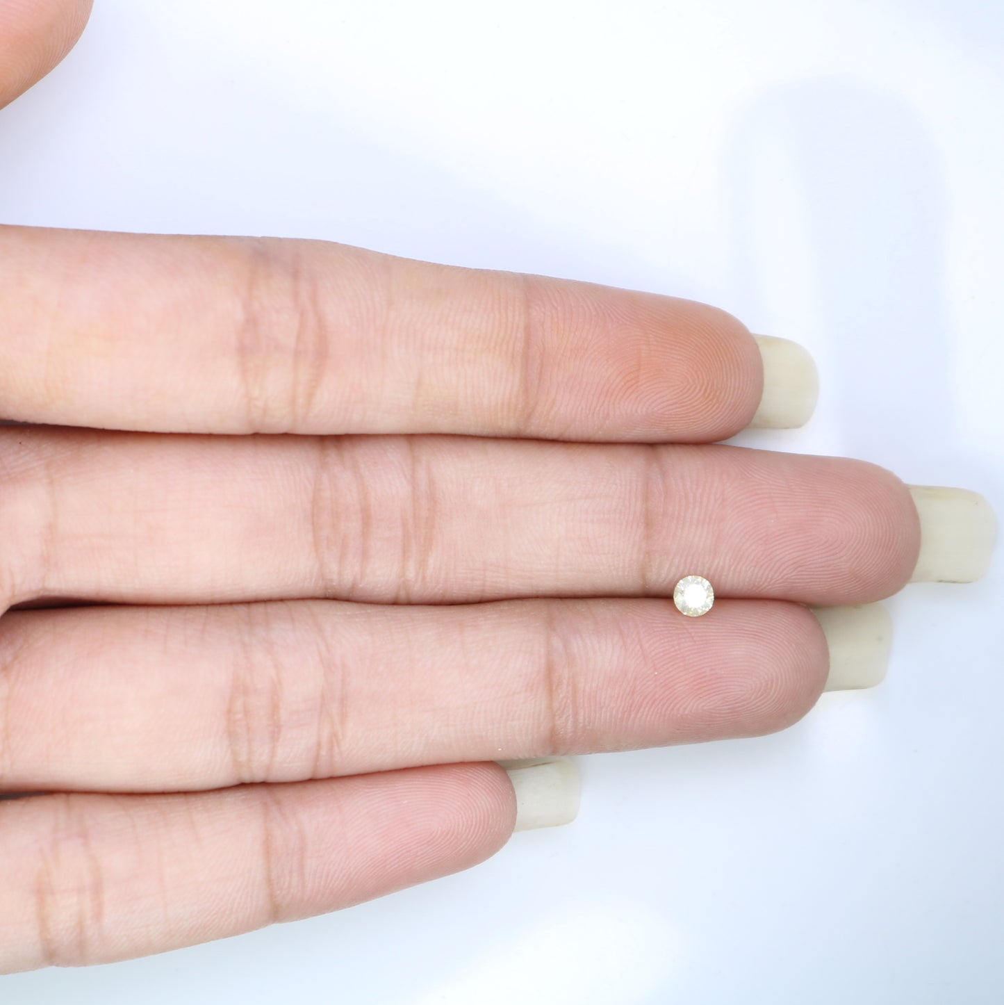 0.15 CT 3.40 x 2.10 MM Round Light Yellow Brilliant Cut Diamond – Ideal for Engagement Rings and Custom Jewelry - JayKrishna Diamond