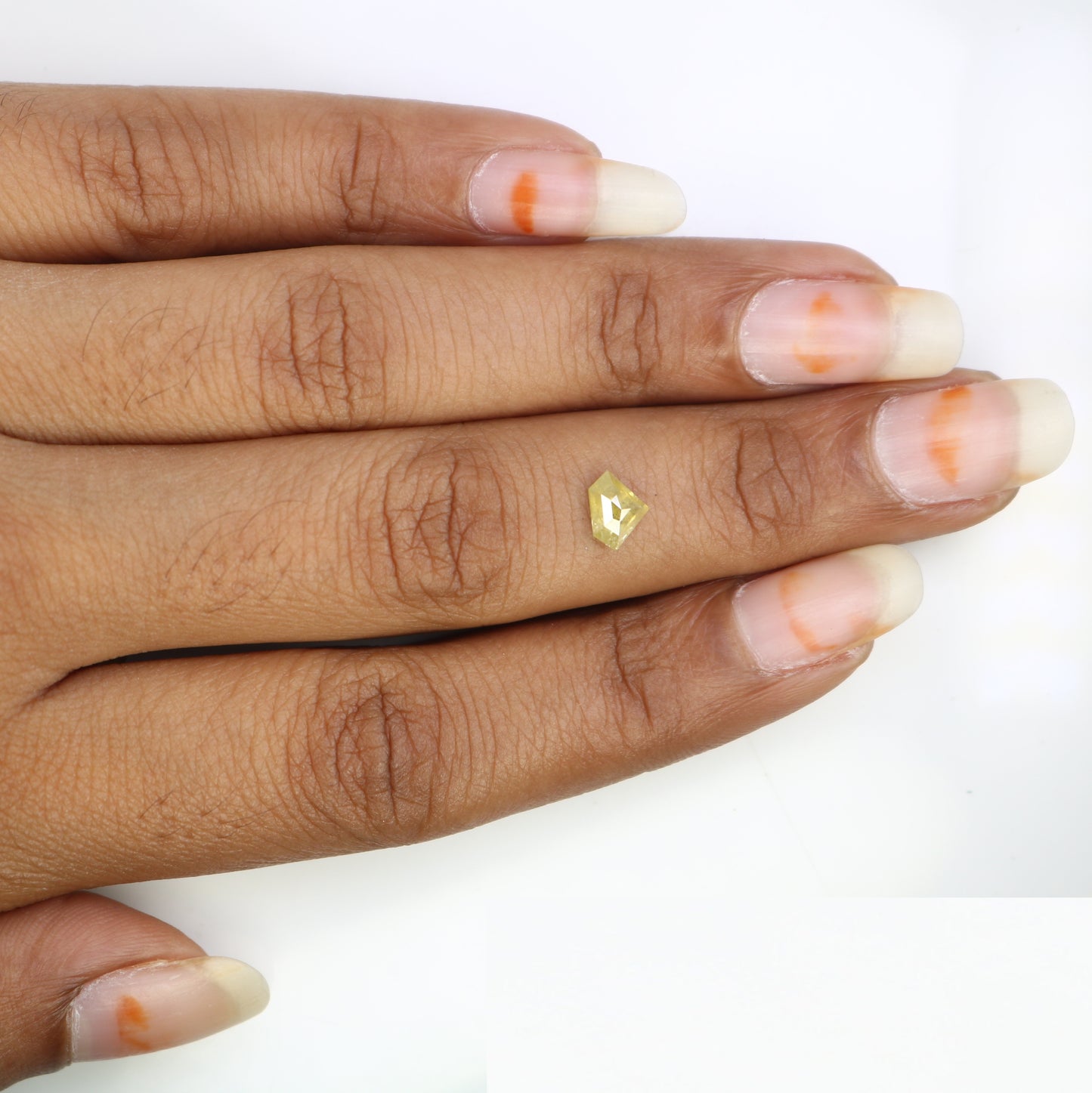 0.65 Carat 5 MM Loose Rustic Yellow Diamond for Earrings - Unique Natural Gemstone for Custom Jewelry Design - JayKrishna Diamond