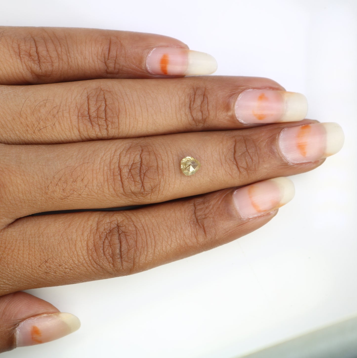 0.72 Carat Pear Cut Rustic Yellow Loose Diamond For Diamond Pendant - JayKrishna Diamond